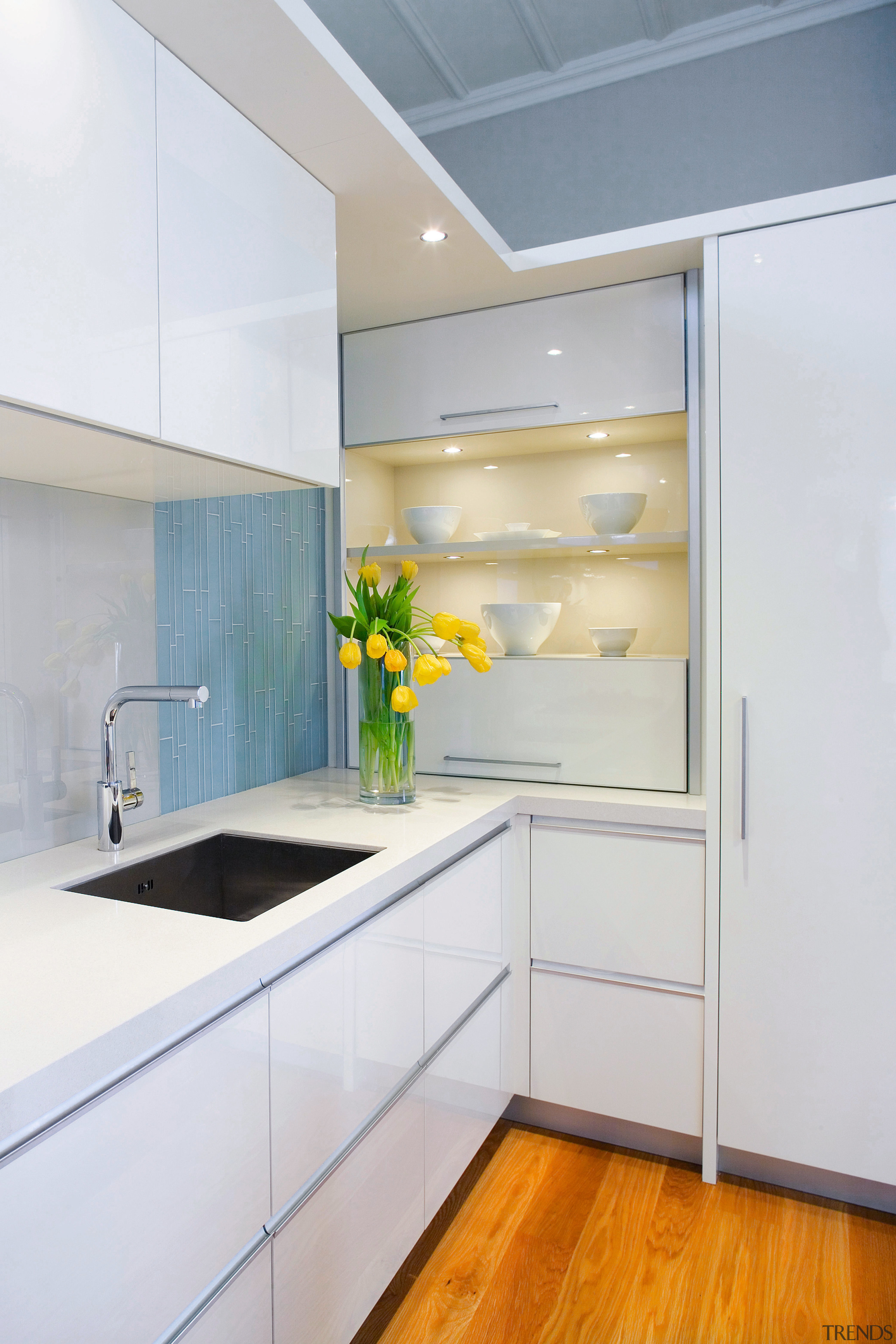 A view of the this kitchen designed by cabinetry, countertop, interior design, kitchen, real estate, room, white, gray