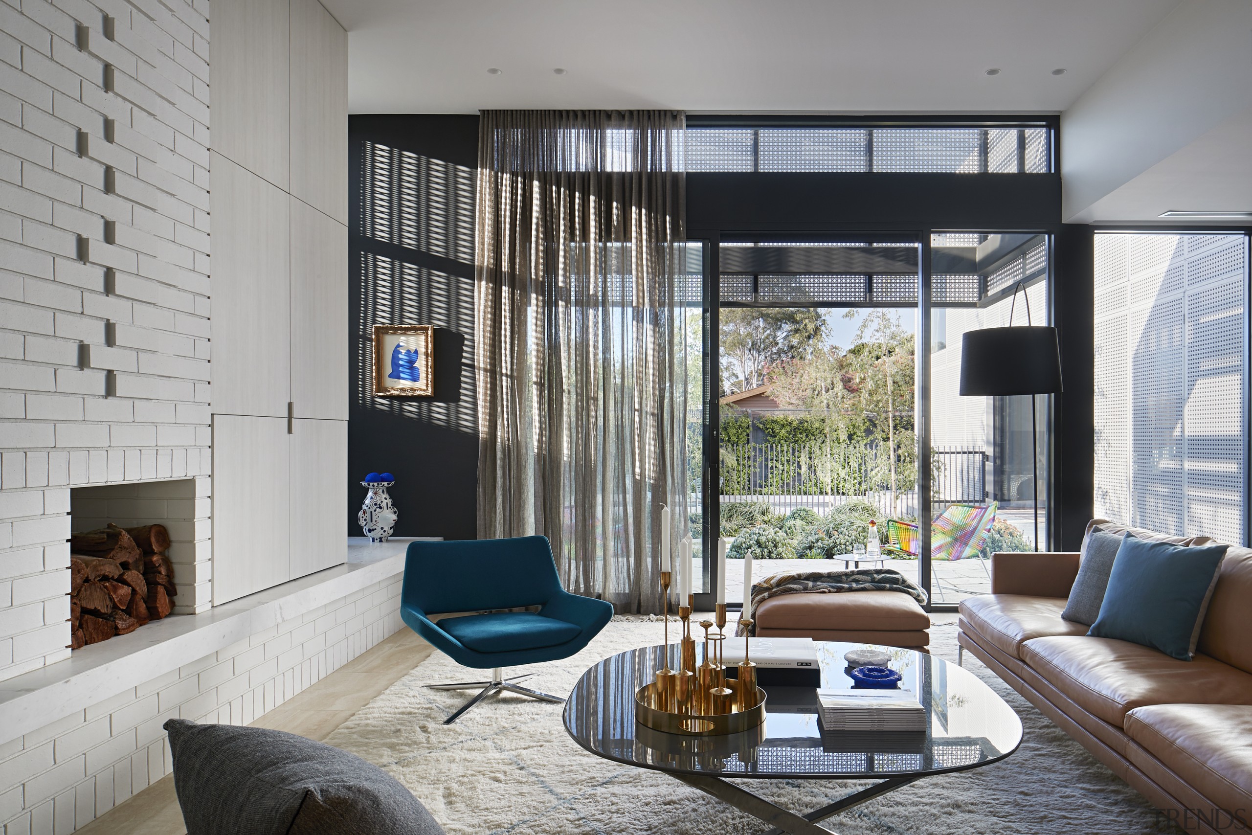 New brickwork provides a nod to the old. 