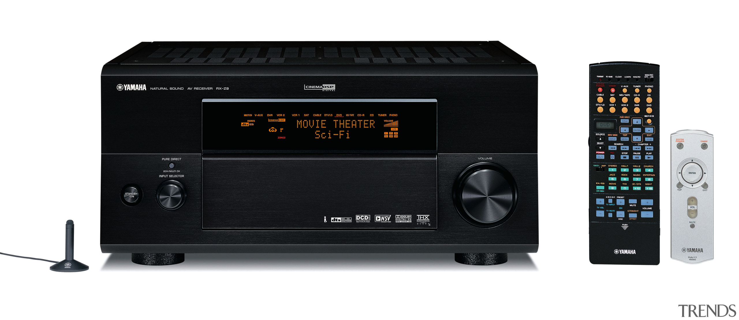 view of the receiver for the digital home audio equipment, audio receiver, electronic device, electronics, multimedia, product, radio receiver, stereo amplifier, technology, white, black