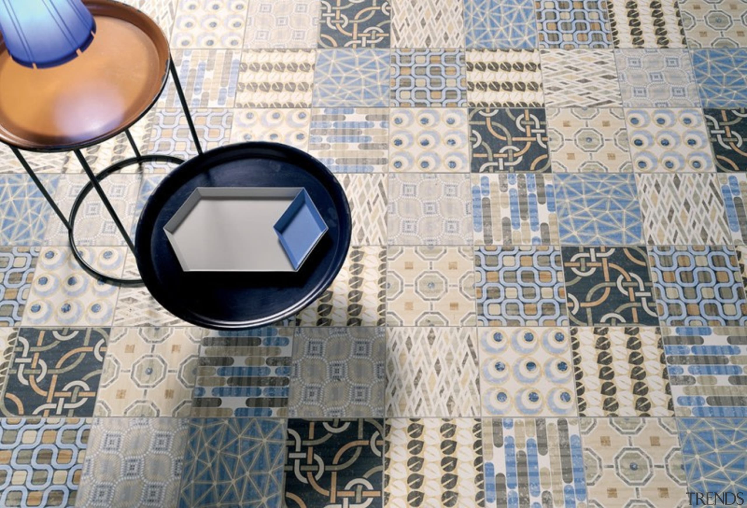 Made in Italy, with a high proportion of blue, design, flooring, pattern, textile, wall, gray