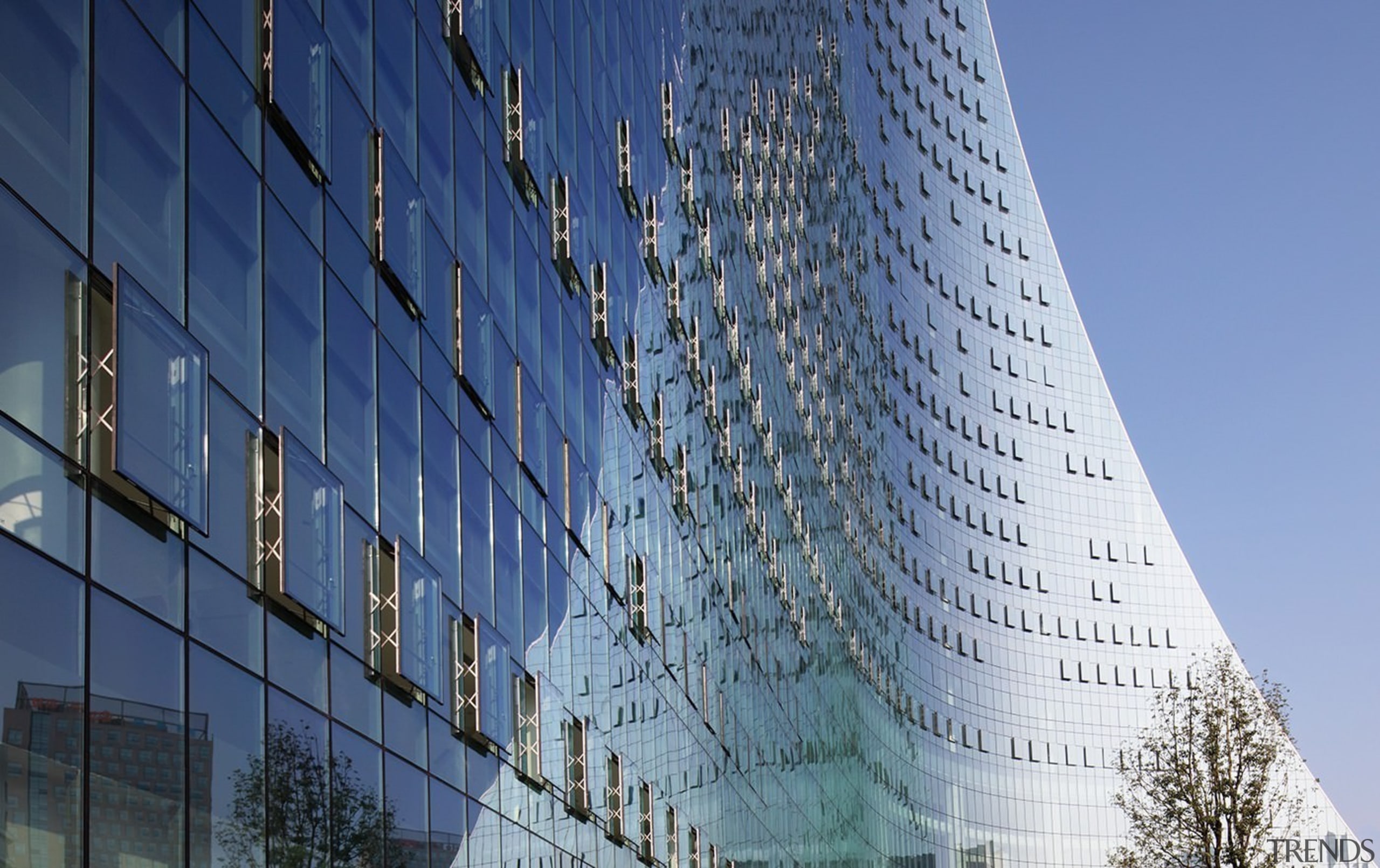 Icon Yuanduan Tower - Icon Yuanduan Tower - architecture, building, condominium, corporate headquarters, daytime, facade, headquarters, landmark, metropolis, metropolitan area, mixed use, reflection, sky, skyscraper, tower, tower block, urban area, blue