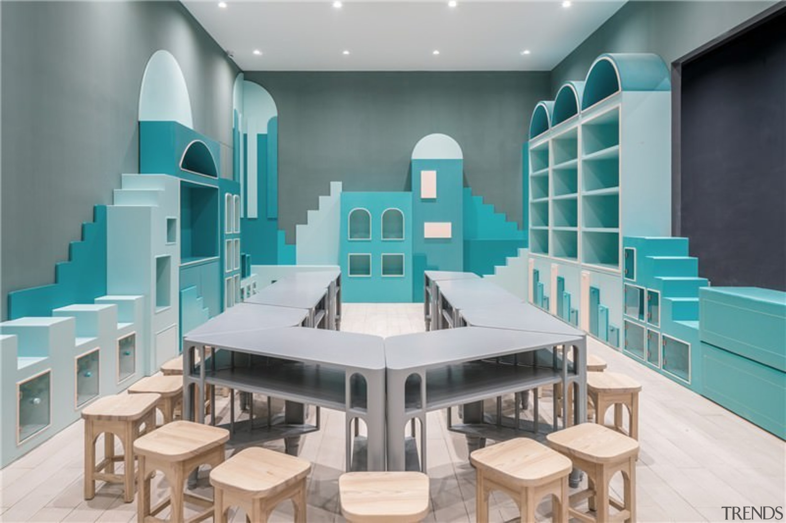 Neobio Family Park - Neobio Family Park - architecture, furniture, interior design, product design, table, gray