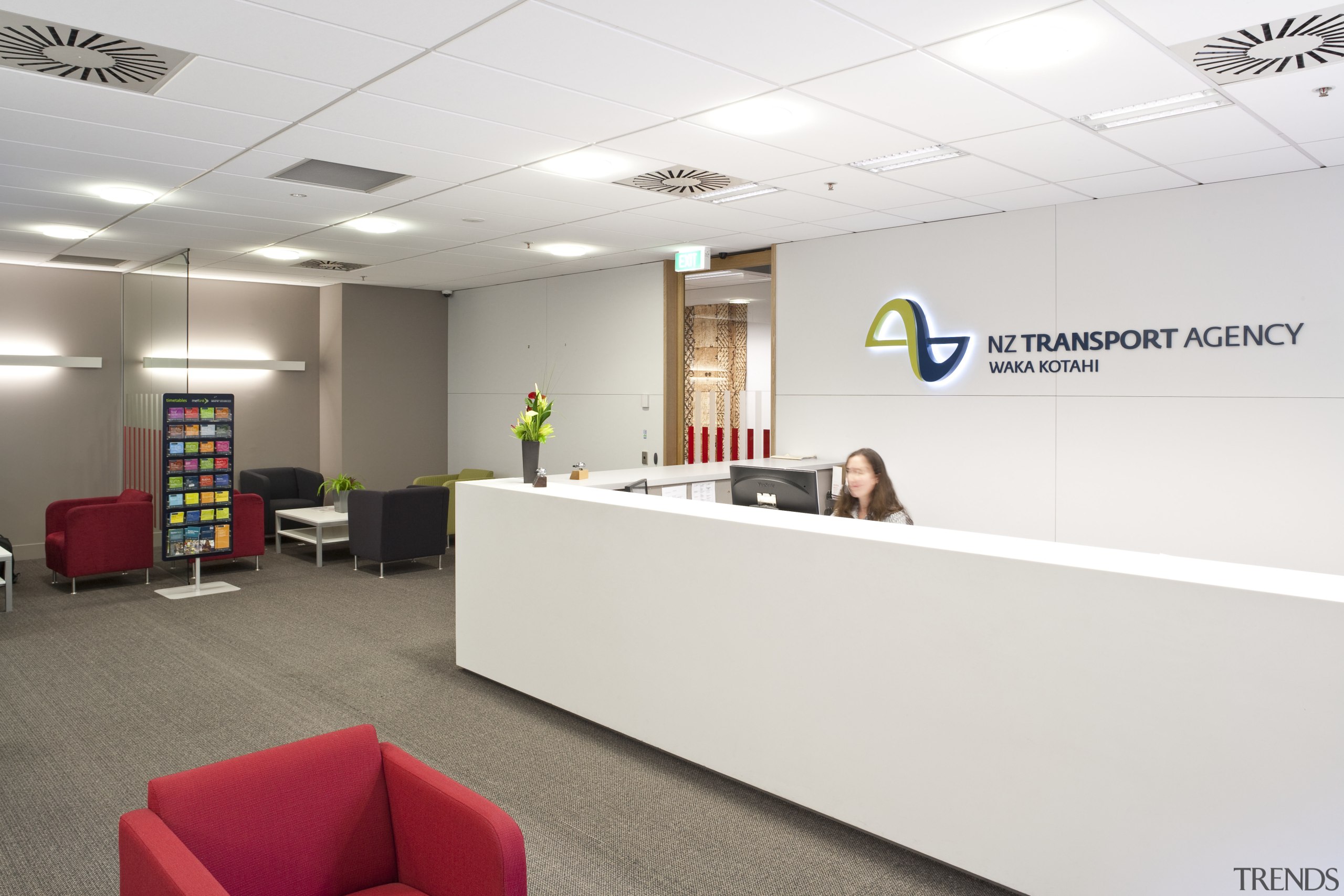 internal view of apartment tower of an reception institution, interior design, office, product design, white