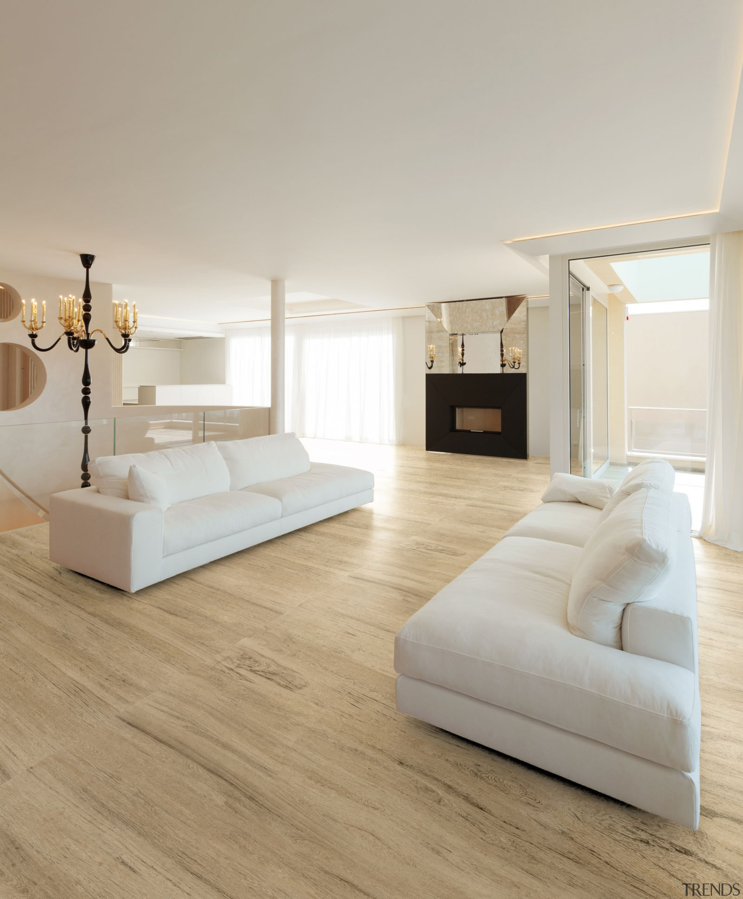 Dekton Valterra - Flooring - Dekton Valterra - bed frame, ceiling, couch, floor, flooring, furniture, hardwood, home, interior design, laminate flooring, living room, product design, room, wall, wood, wood flooring, gray