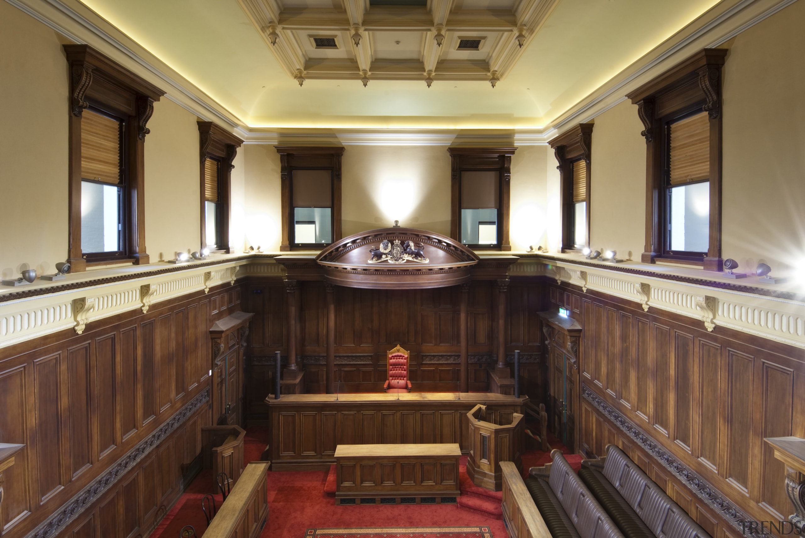 Supreme Court of New Zealand, Wellington - Supreme estate, interior design, brown