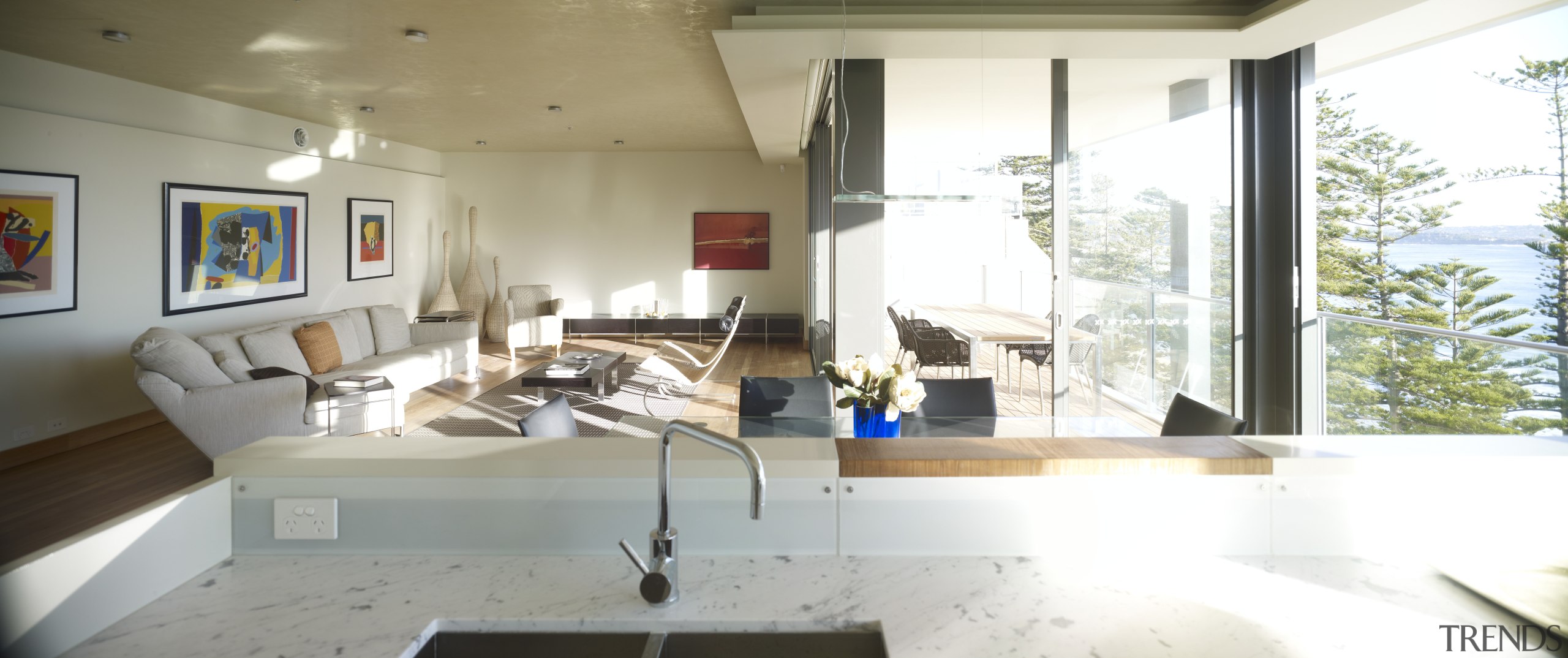 View of apartment living area in a restored architecture, home, house, interior design, room, window, white