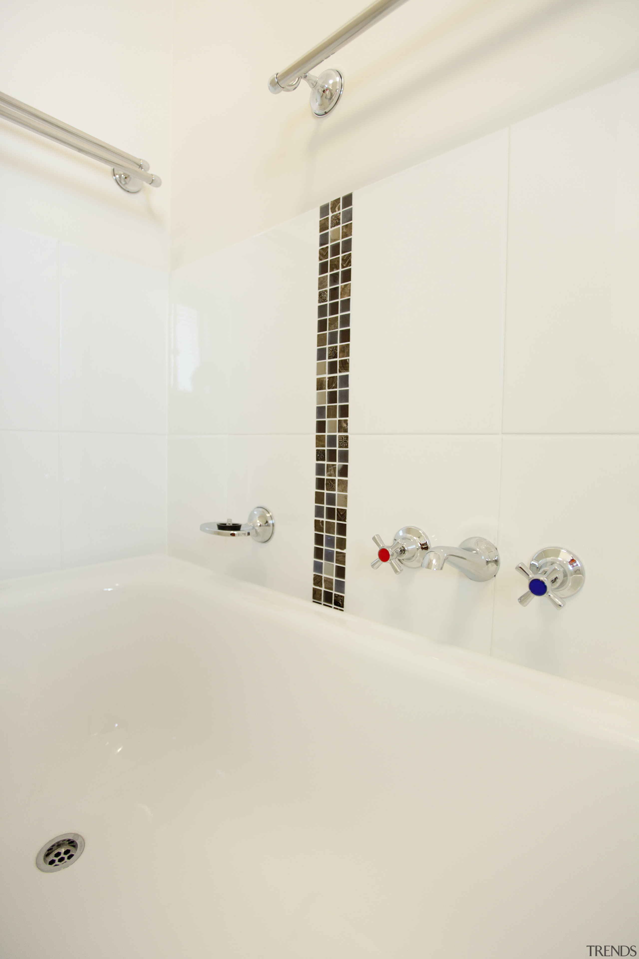 View of building by Hutchinson Builders. - View bathroom, floor, flooring, interior design, plumbing fixture, product design, room, tap, tile, white