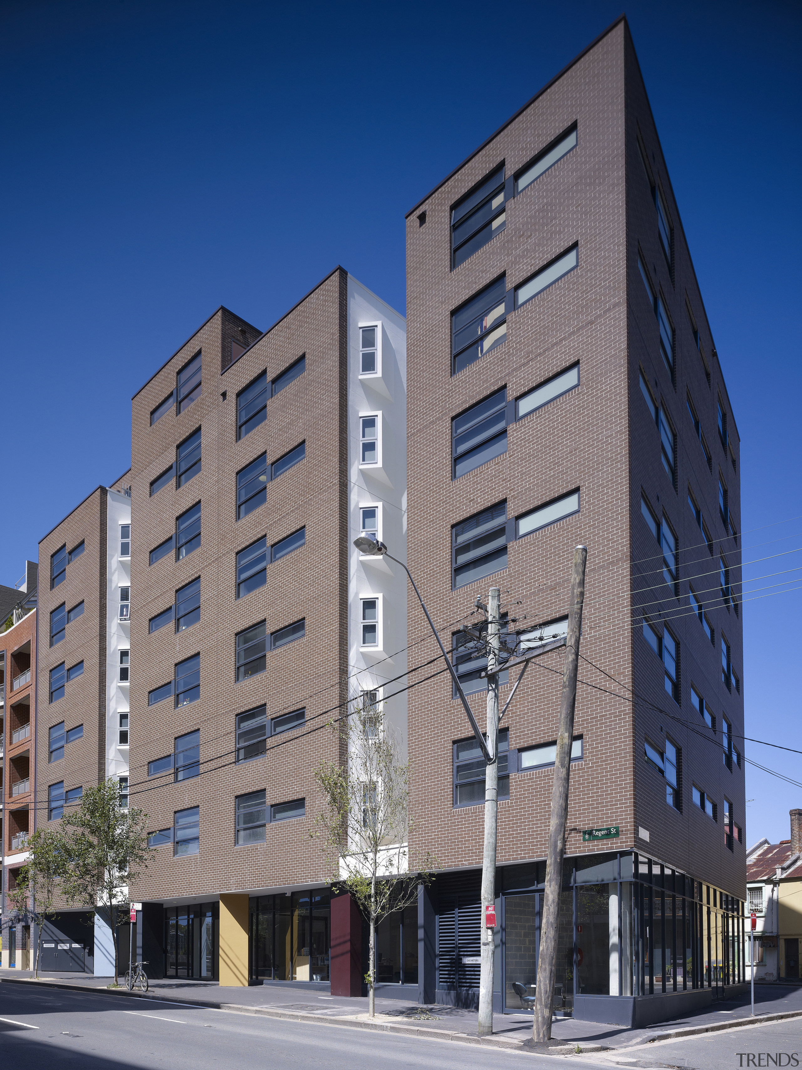 View of the Boston University student accommodation in apartment, architecture, building, commercial building, condominium, corporate headquarters, daytime, elevation, facade, headquarters, home, house, metropolis, metropolitan area, mixed use, neighbourhood, real estate, residential area, sky, skyscraper, tower block, urban area, blue, gray