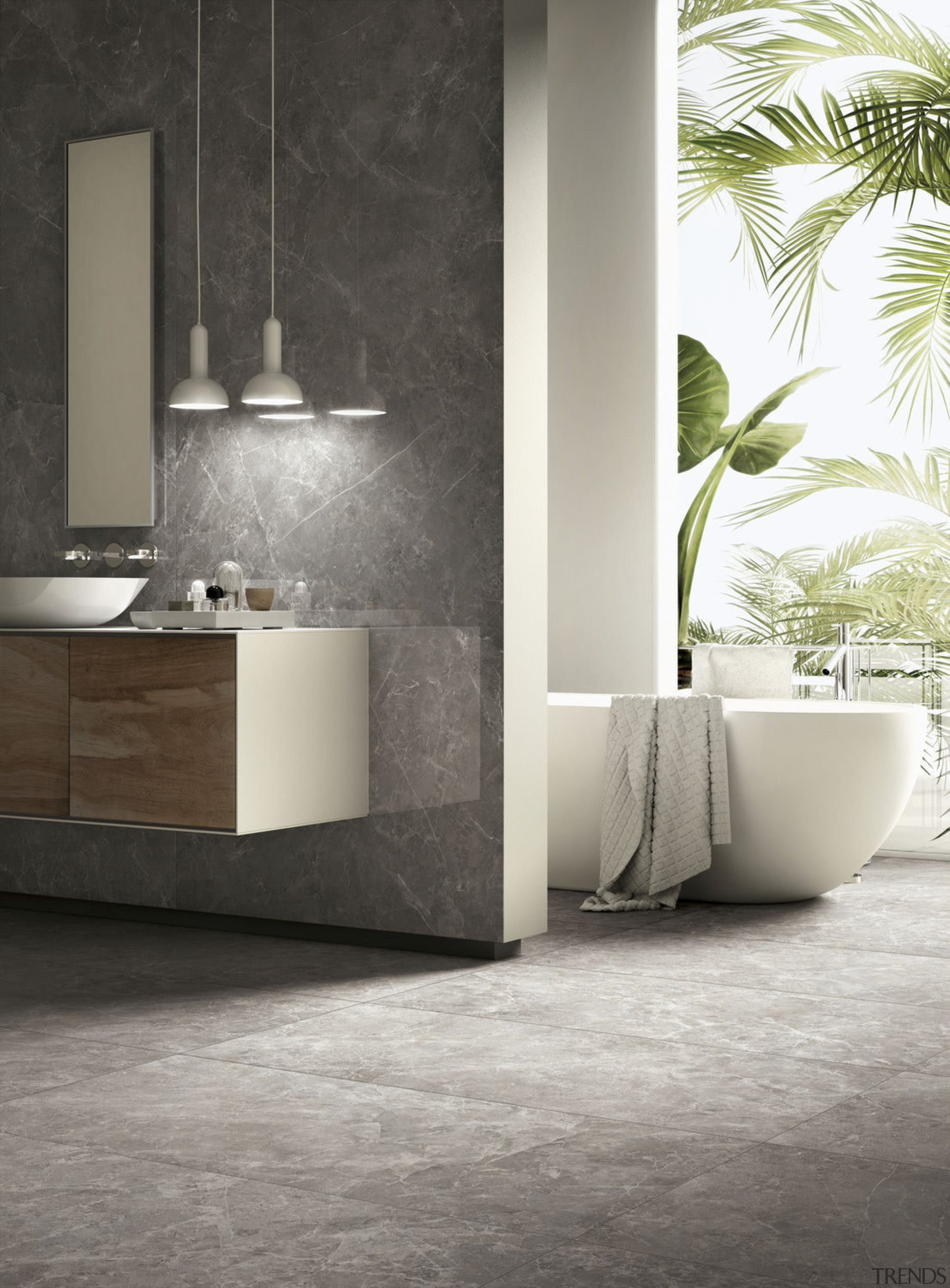 Trilogy Sandy Grey - Trilogy Sandy Grey - bathroom, bathroom accessory, bathroom cabinet, bidet, ceramic, floor, flooring, interior design, plumbing fixture, tap, tile, wall, gray