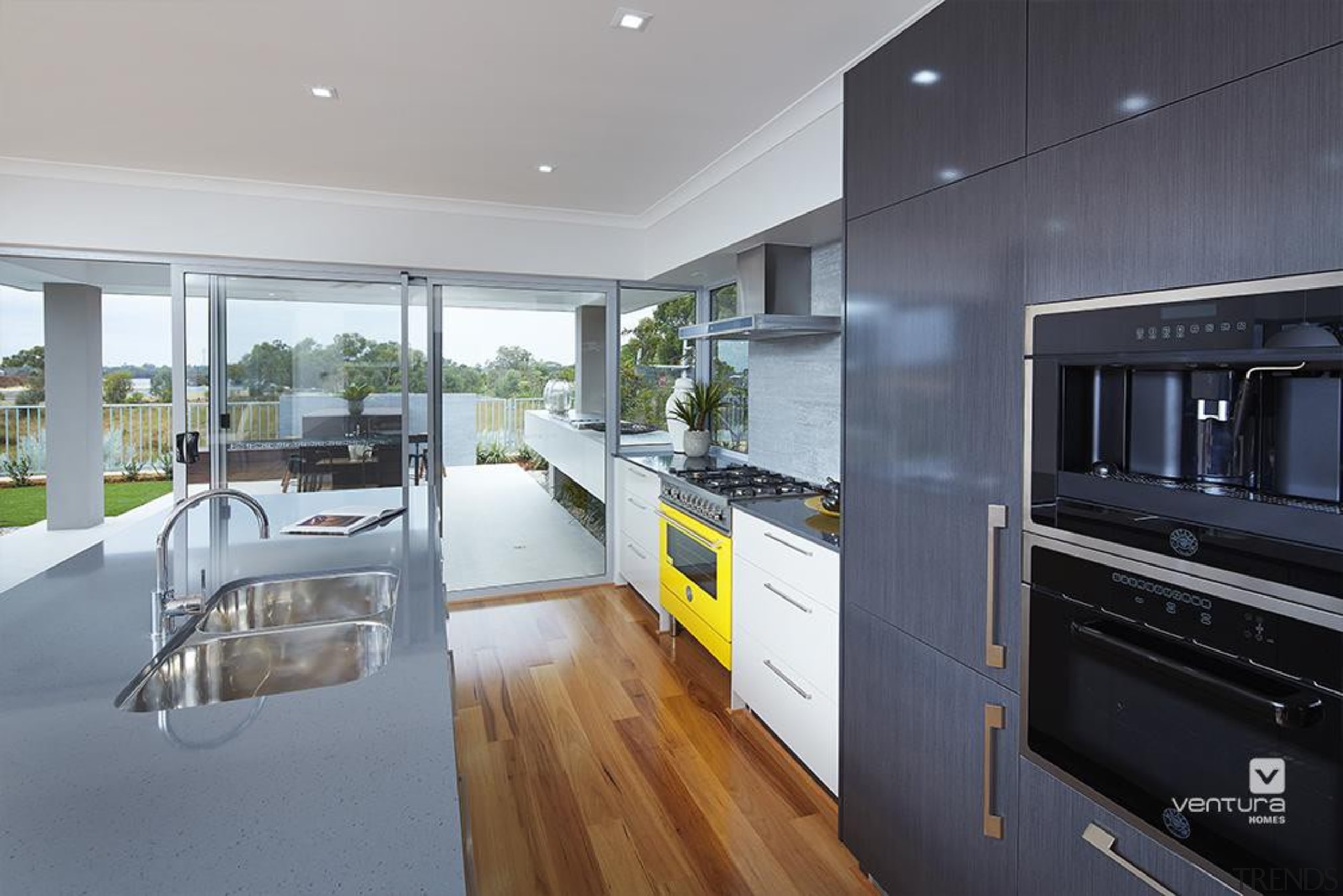 Kitchen design. - The Monterosso Two Storey Display architecture, countertop, house, interior design, kitchen, real estate, gray