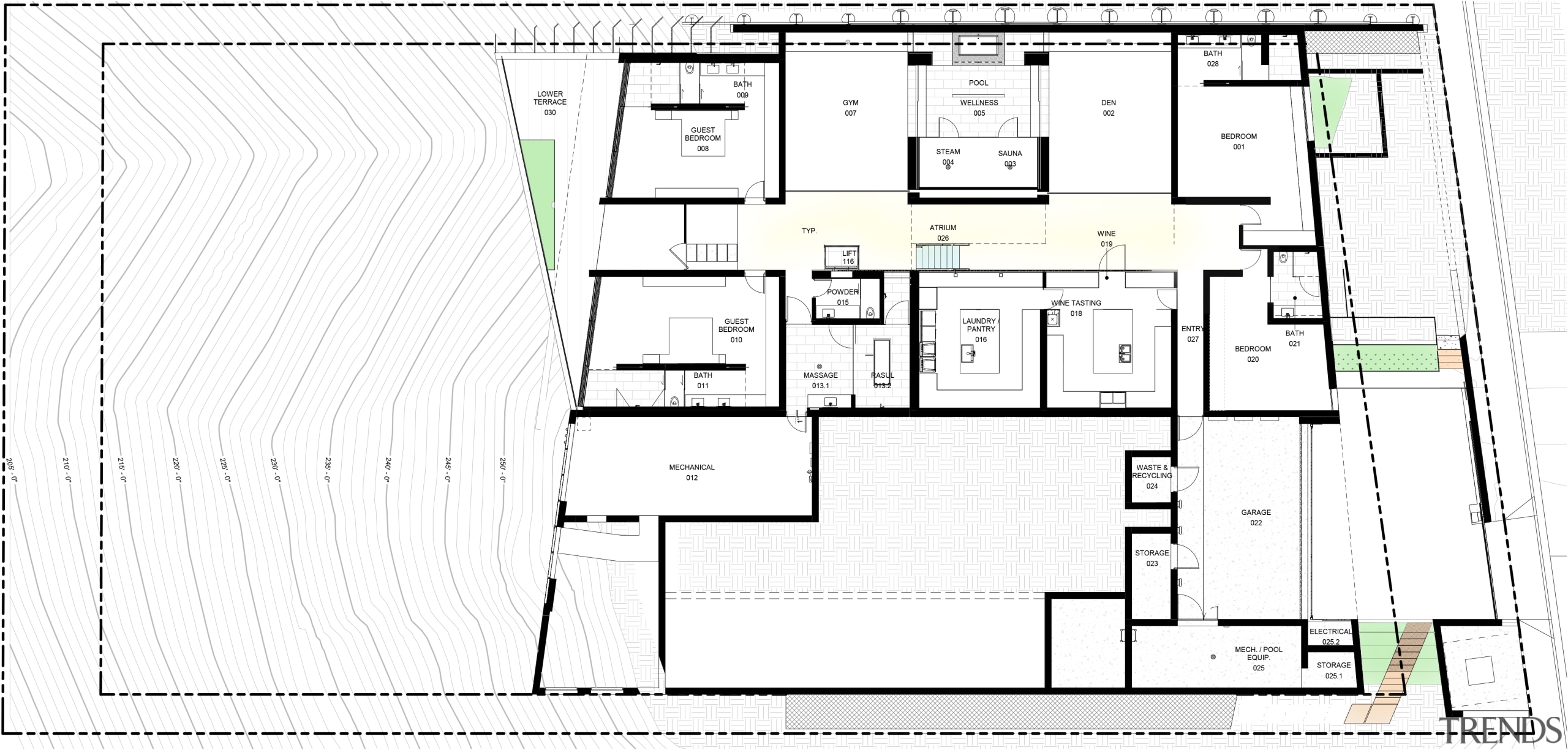 Lower floor plan - Going underground - 