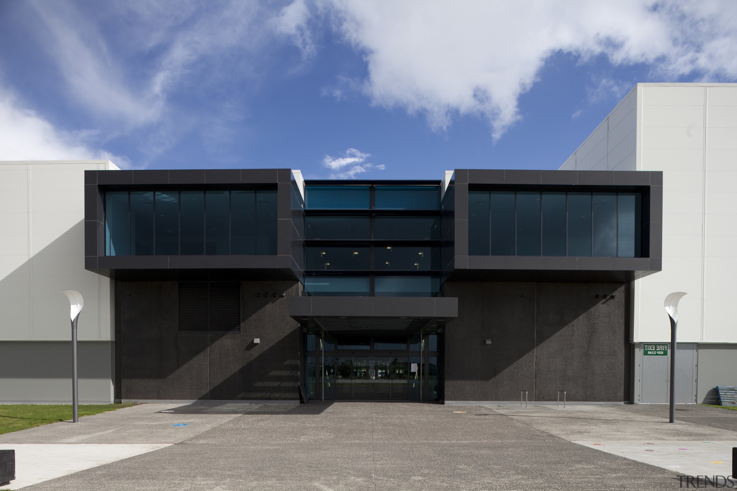 TECT Arena buildling. - TECT Arena buildling. - architecture, building, facade, house, real estate, sky, gray, black