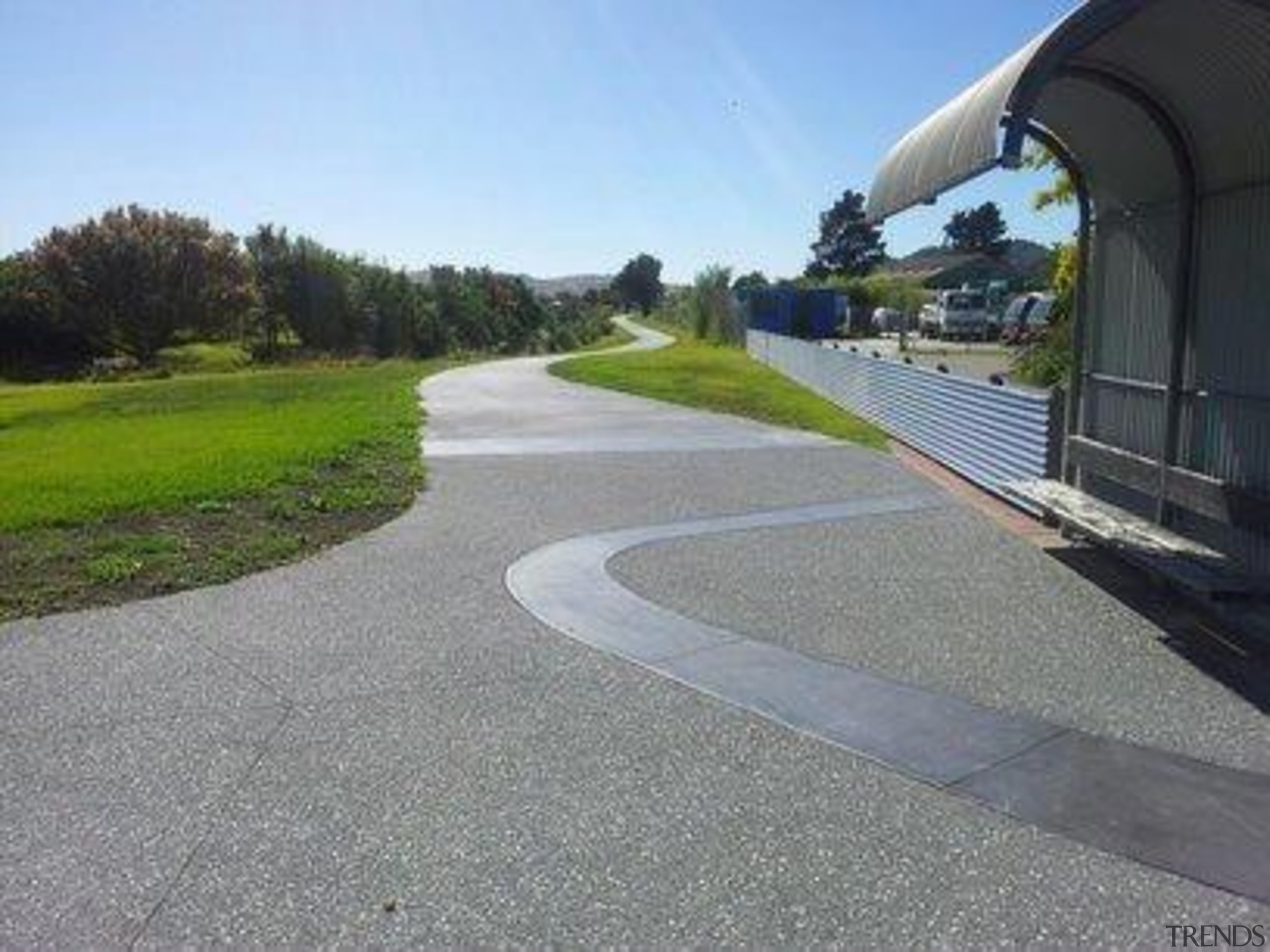 Colourmix 35 - Colourmix_35 - area | asphalt area, asphalt, driveway, grass, lane, path, road, road surface, sky, walkway, gray