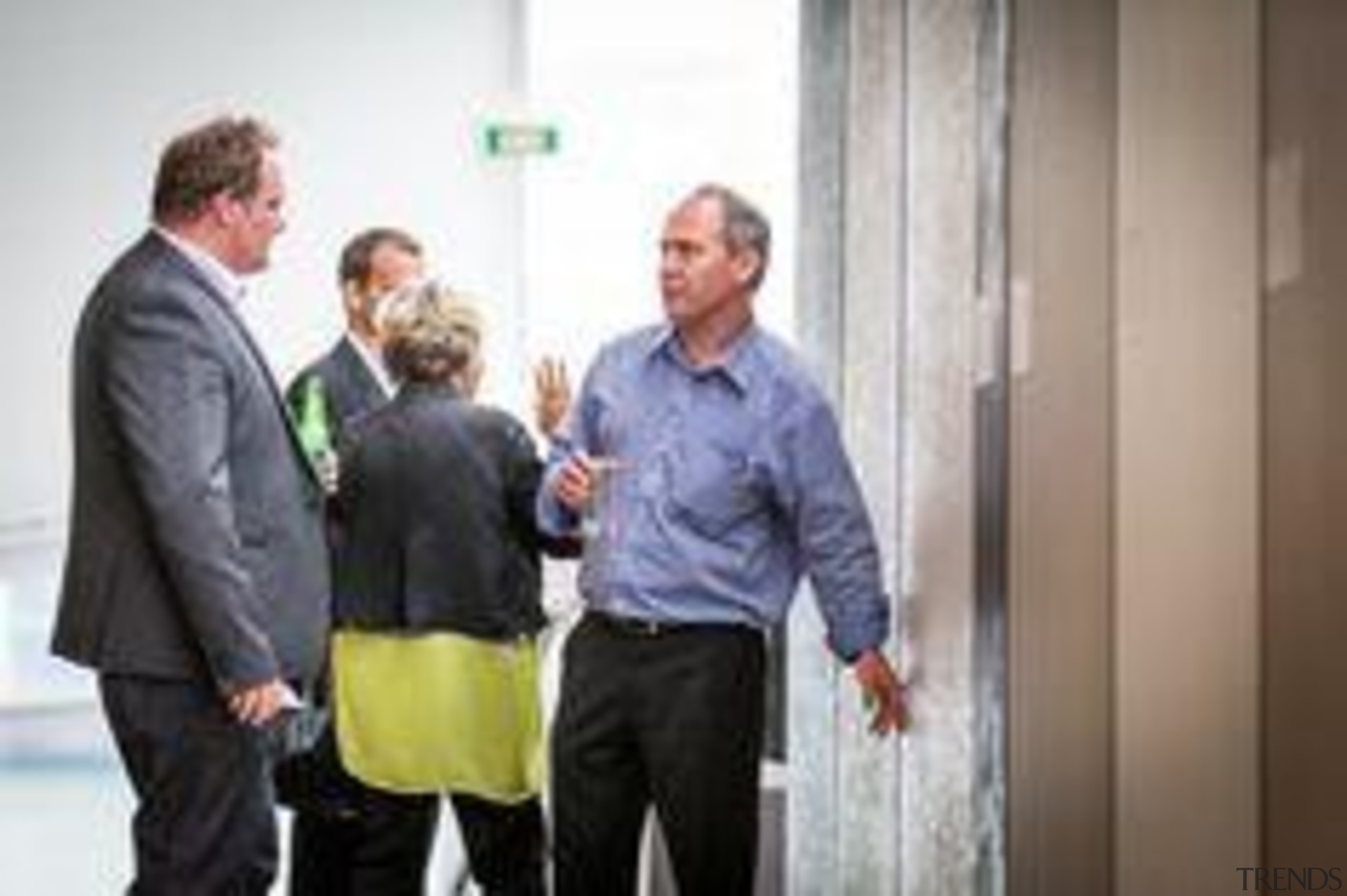 Gavin Norrington, Sika NZ, and Andy Lamont, Europica communication, community, energy, professional, gray, white