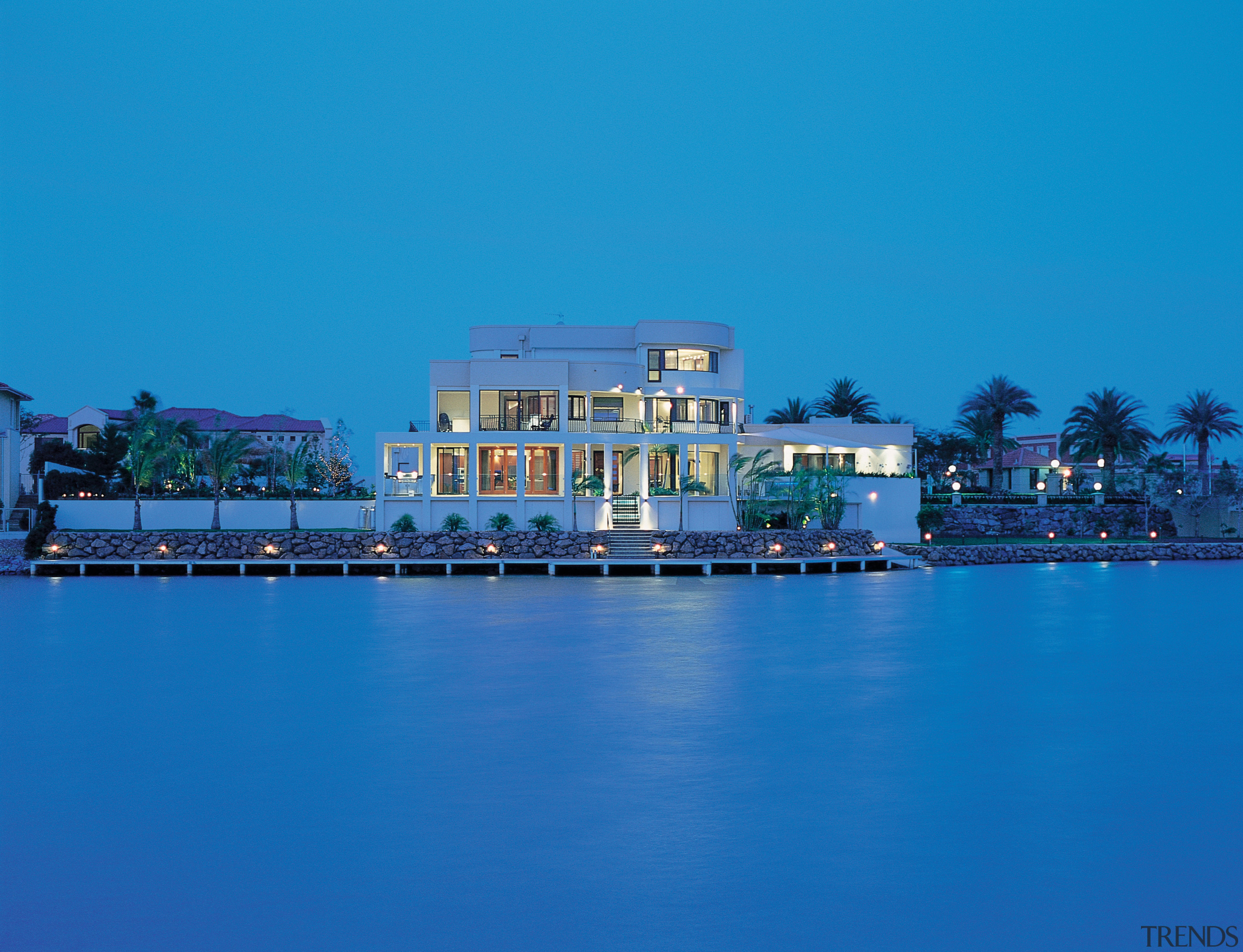 Overall view of this house - Overall view blue, reflection, resort, sea, sky, water, teal