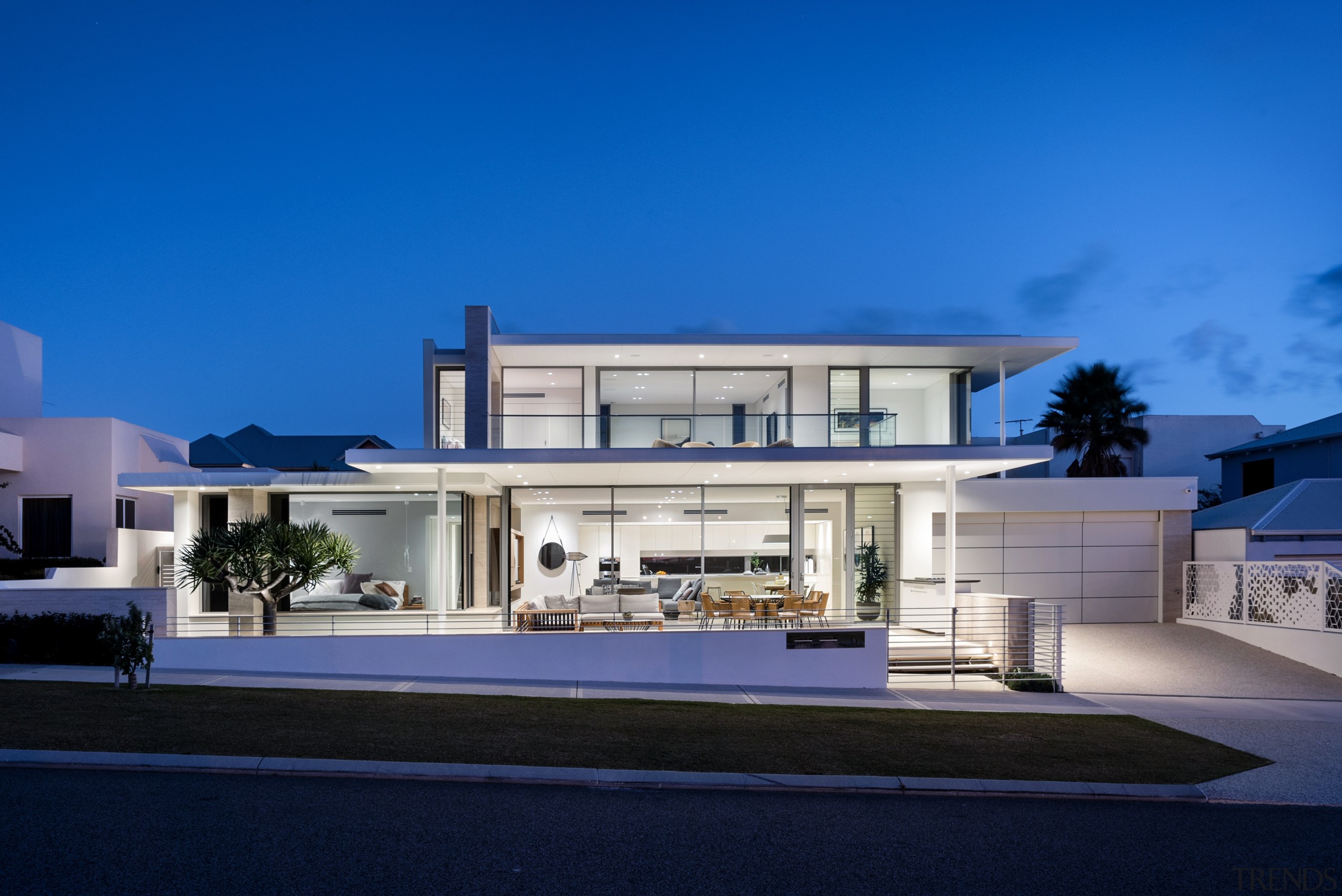 Highly Commended – Banham Architects – 2018 TIDA architecture, building, commercial building, corporate headquarters, elevation, estate, facade, home, house, mansion, mixed use, official residence, property, real estate, residential area, sky, villa, blue