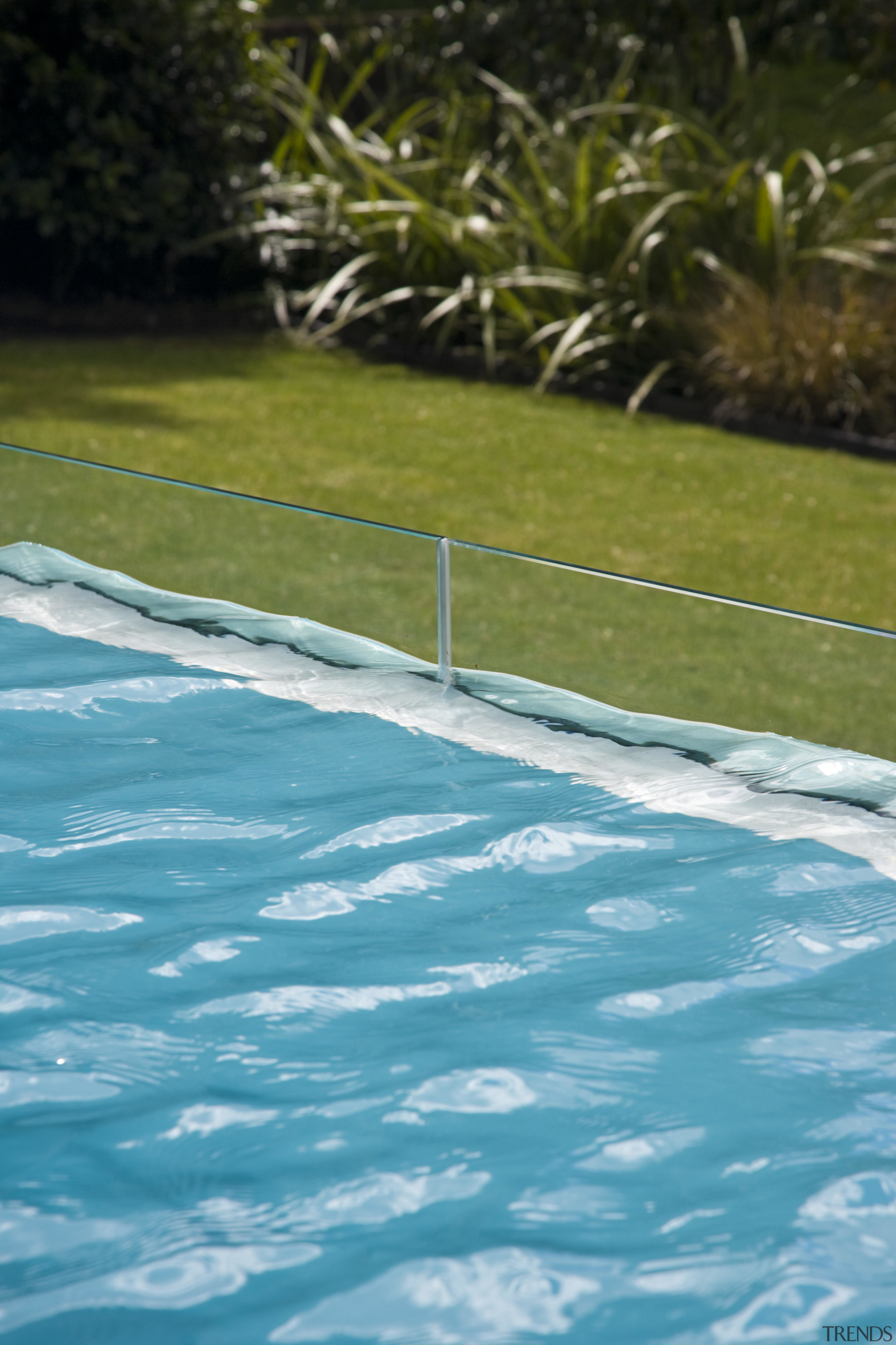 View of the pool which features a glazed grass, leisure, reflection, swimming pool, water, water resources, teal, brown