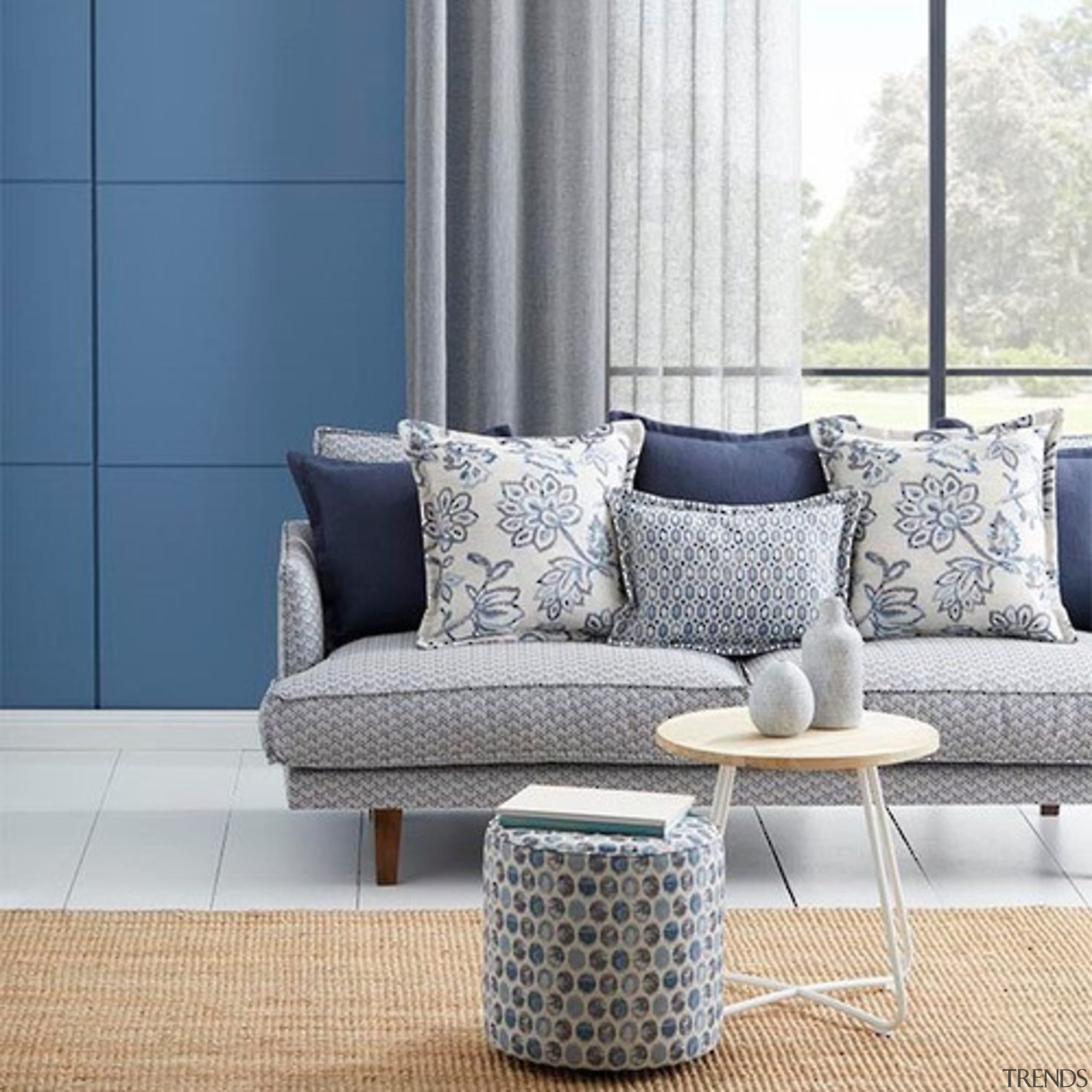 Presenting traditional designs with a contemporary twist, BIANCA chair, coffee table, couch, cushion, floor, furniture, home, interior design, living room, loveseat, sofa bed, table, window, white