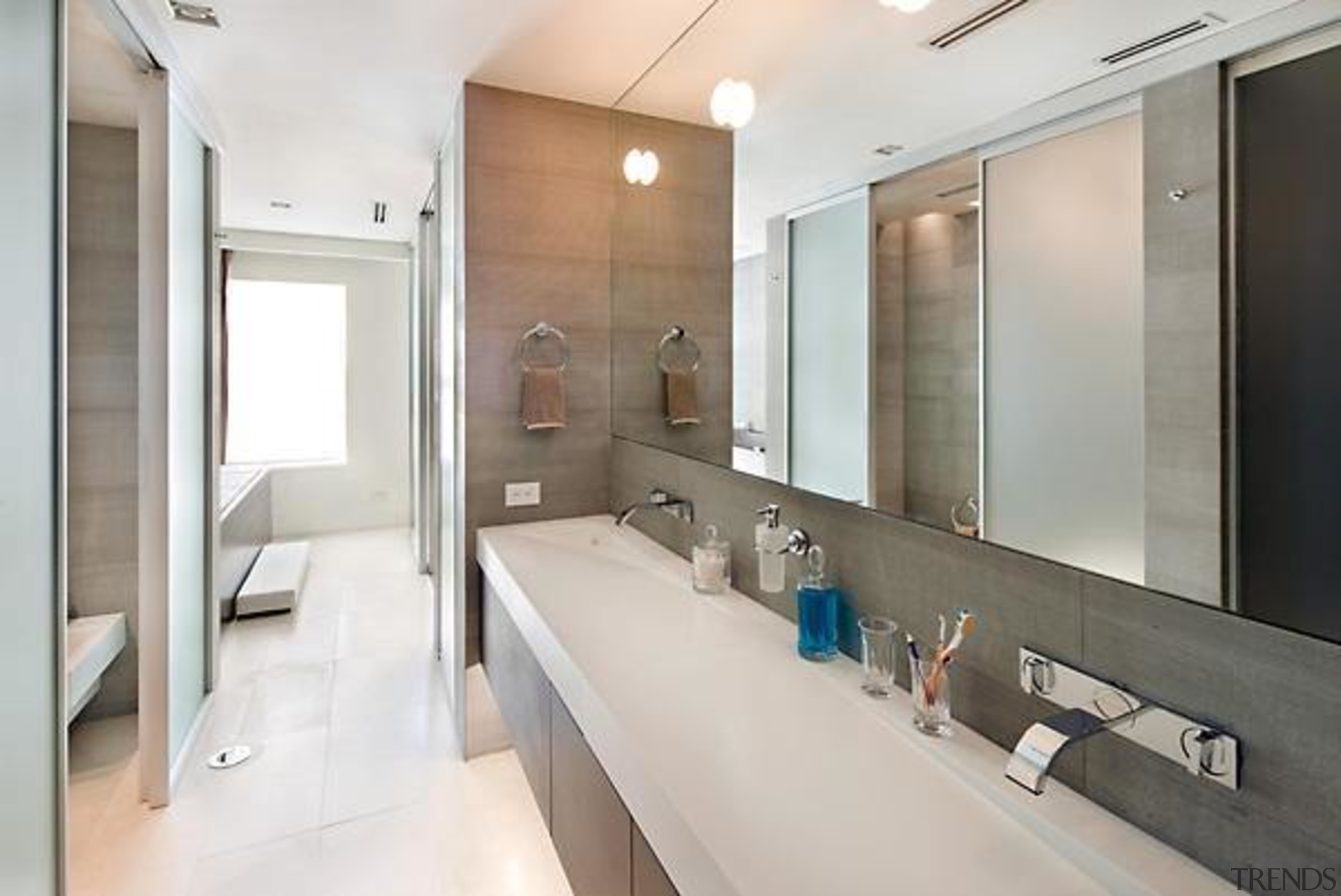 Source: Trulia architecture, bathroom, interior design, real estate, room, sink, white, gray
