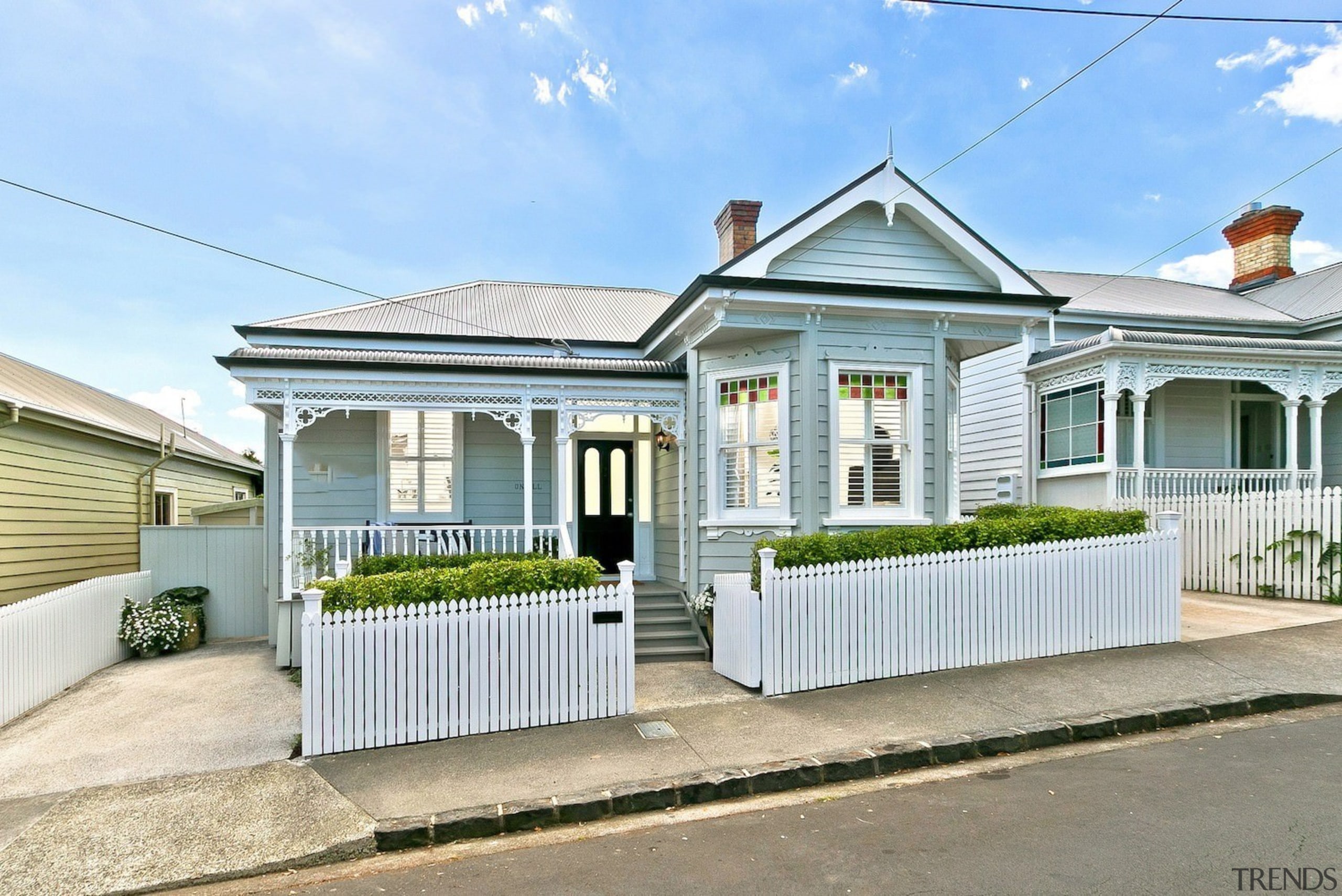 Architect: Allan McIntosh of Buildology Ltd cottage, elevation, estate, facade, home, house, neighbourhood, property, real estate, residential area, white