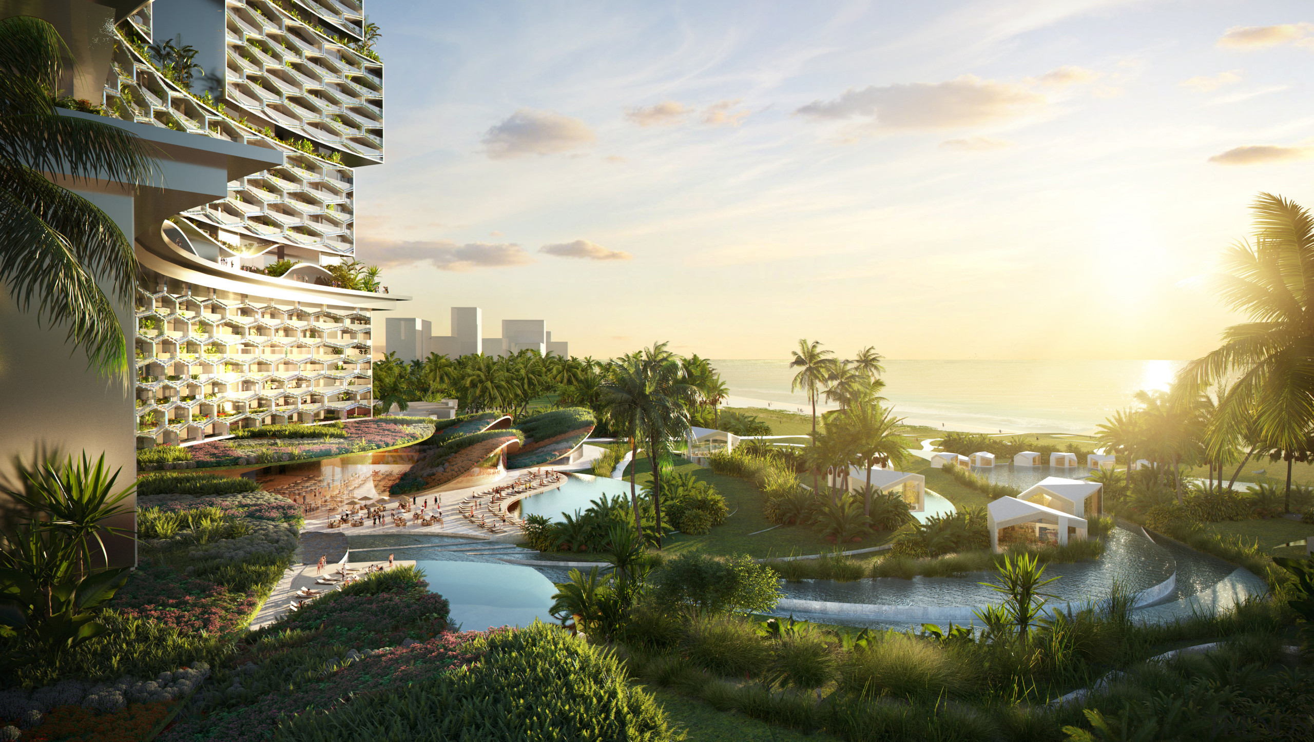 Sanya Horizon's bio-diverse landscape. - The hanging gardens 