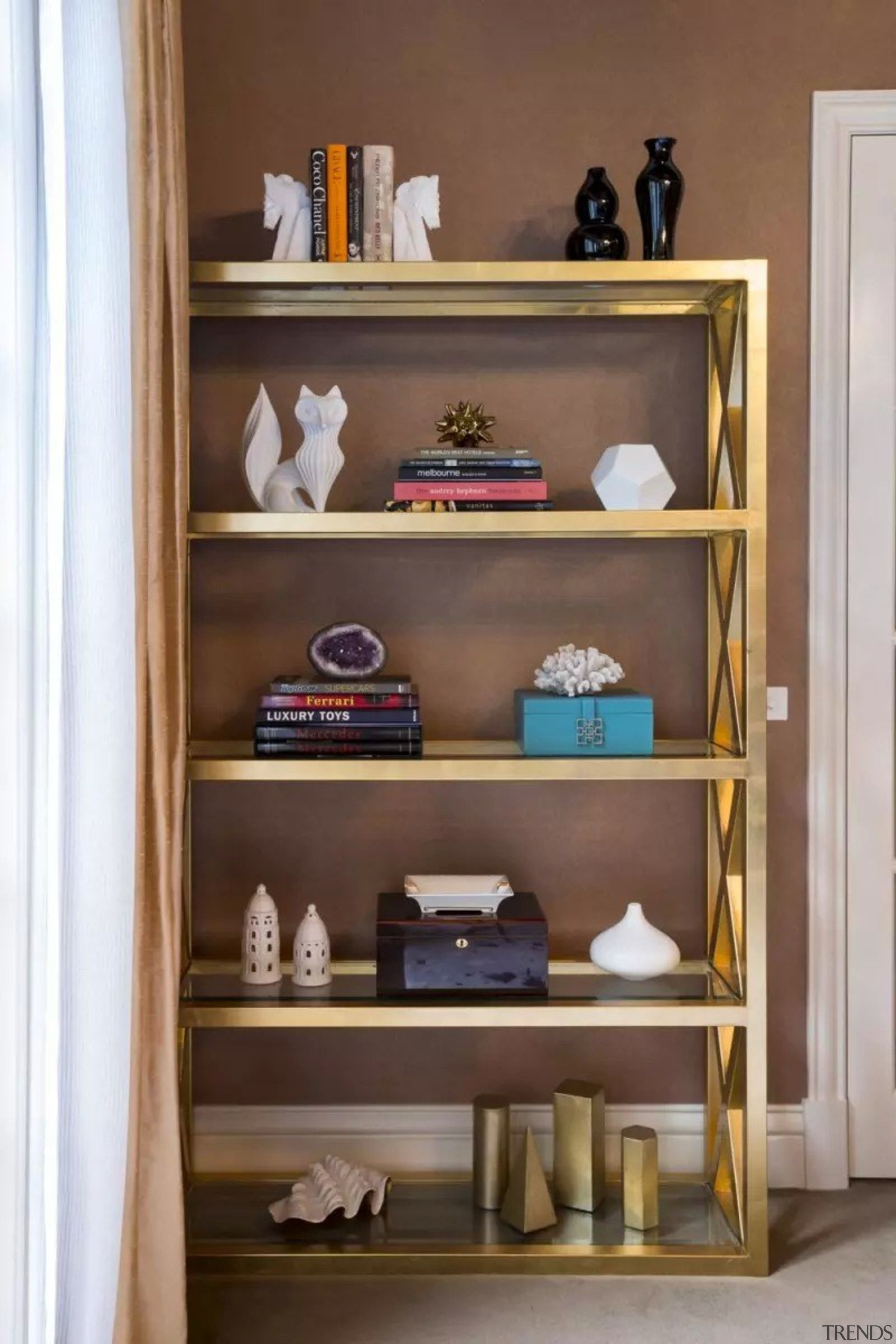 French classic-style residence by Massimo Interiors bookcase, drawer, furniture, shelf, shelving, brown