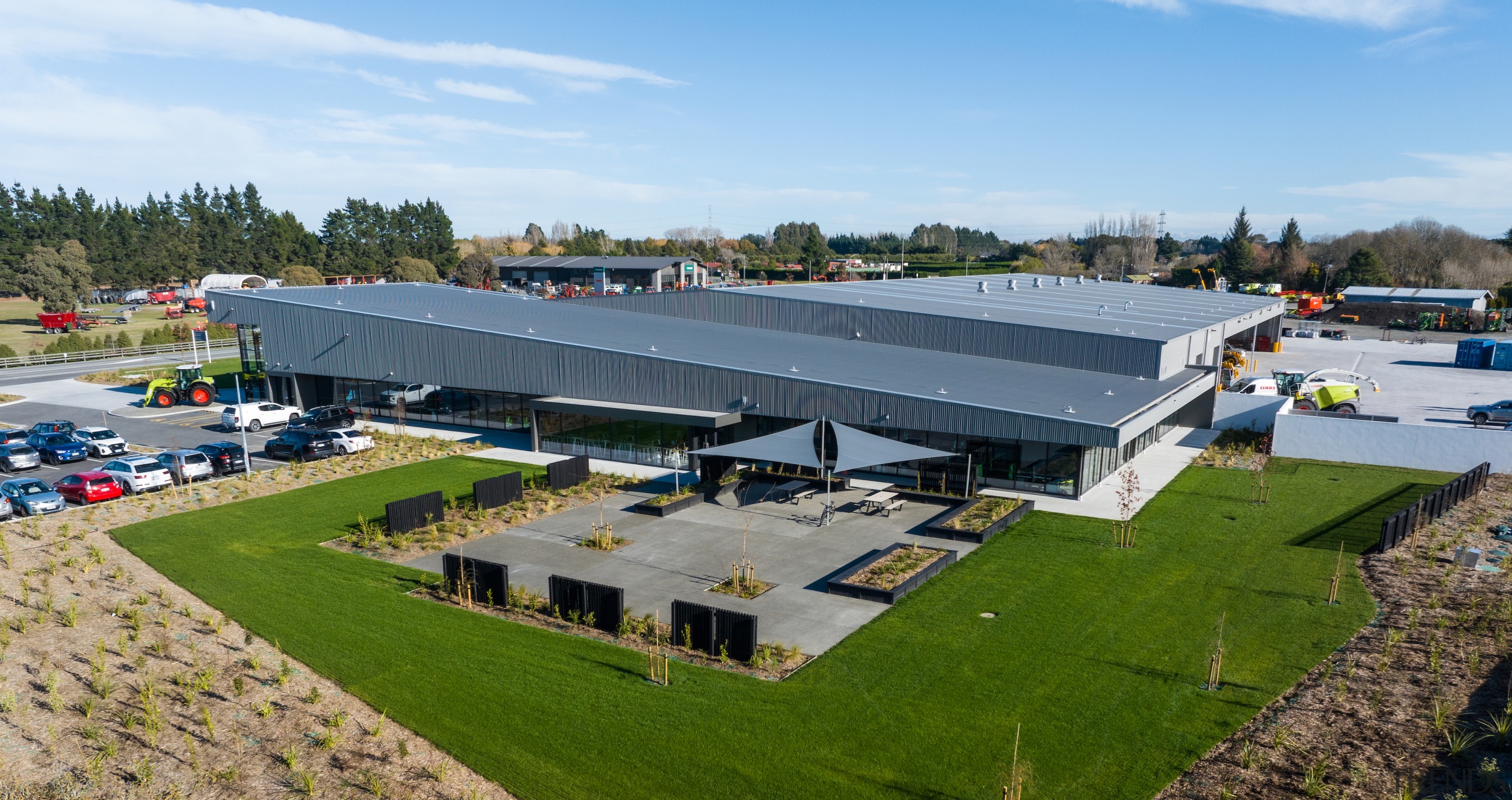 The new CLAAS Harvest Centre featuring the longest 