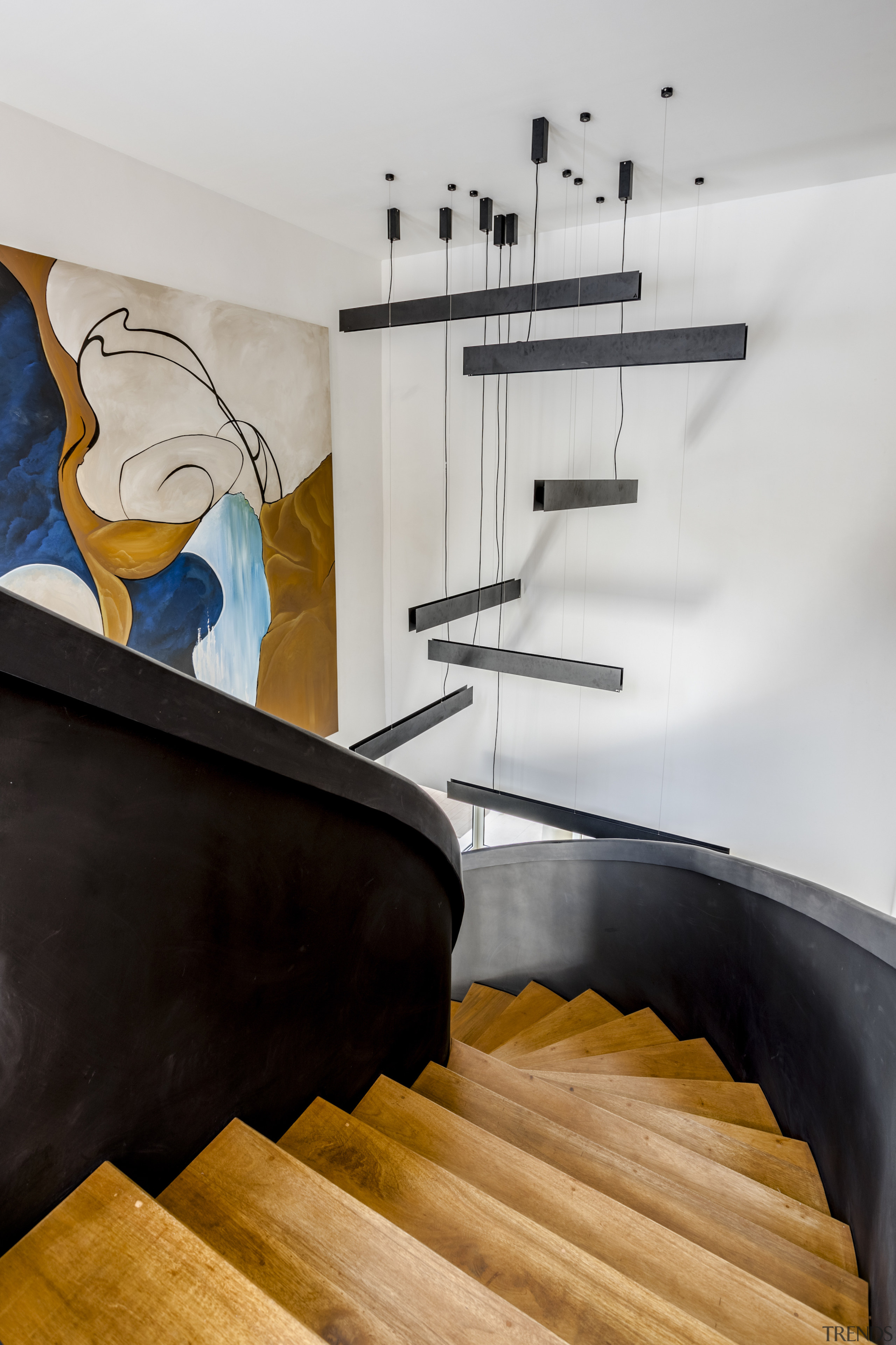 Fluid forms in the home include the black 