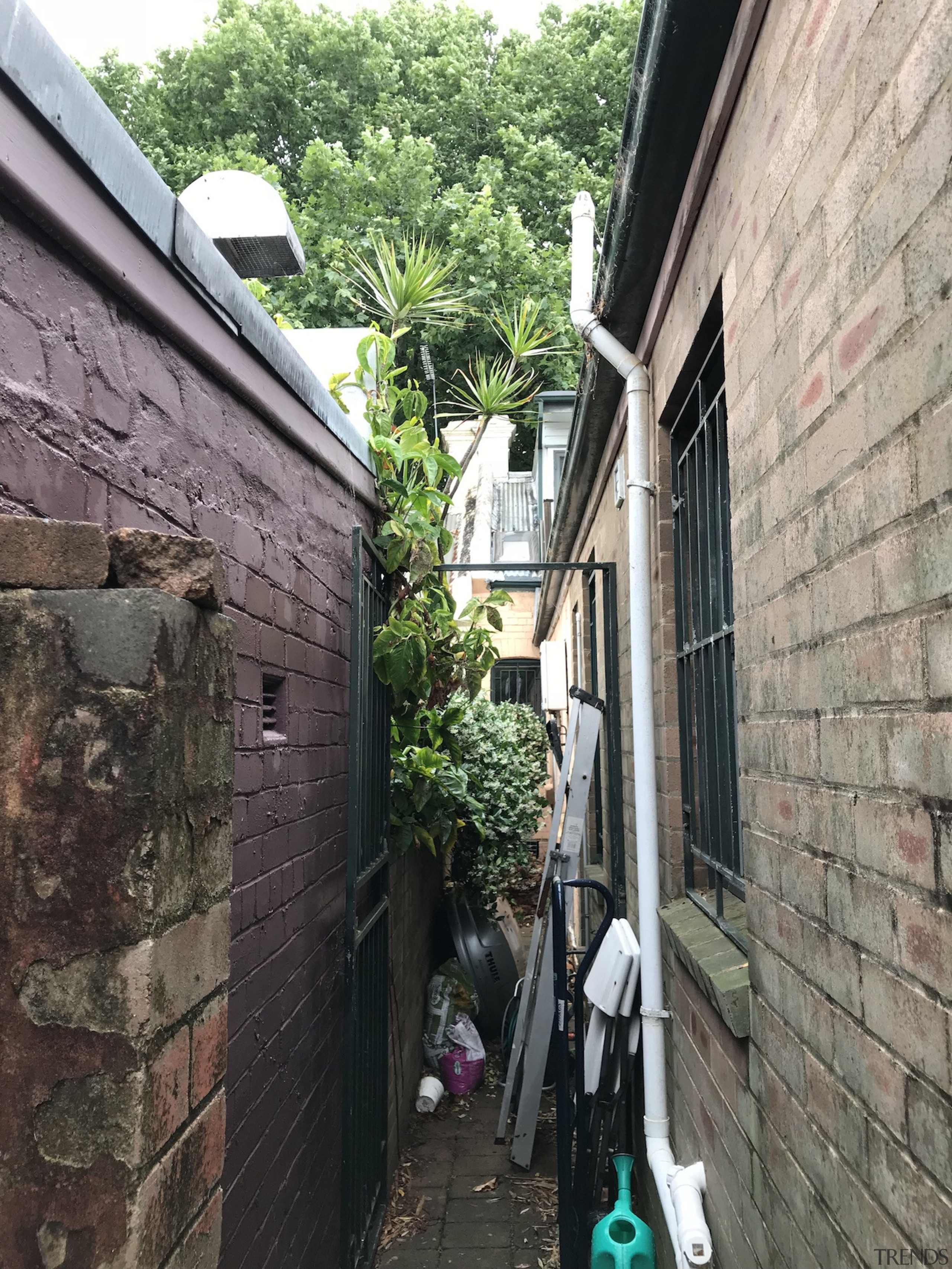 Before – space was tight for this renovation. 