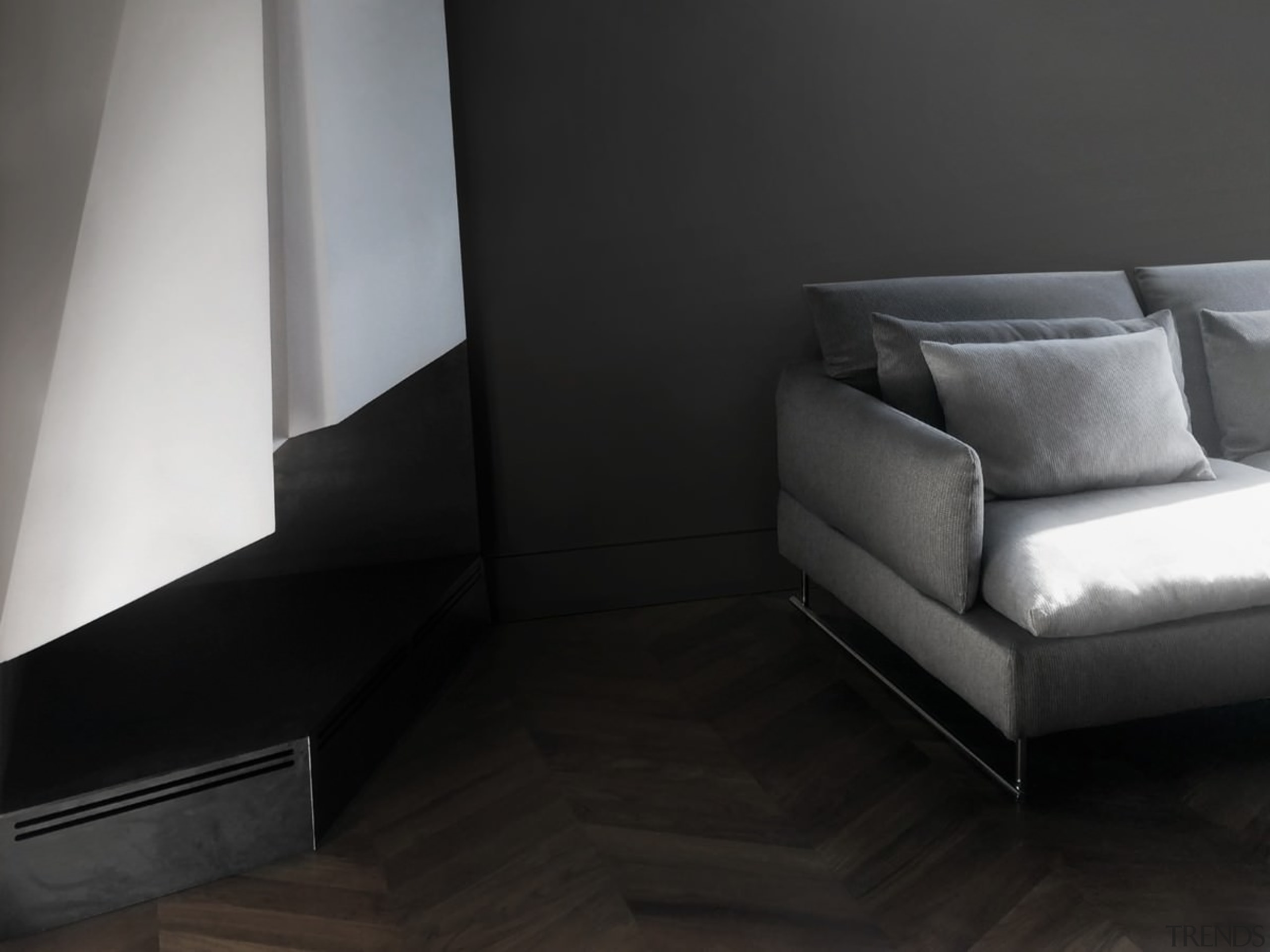 Architect: Tisselli Studio ArchitettiPhotography by Filippo Tisselli angle, chair, chaise longue, couch, floor, flooring, furniture, interior design, living room, product design, sofa bed, black