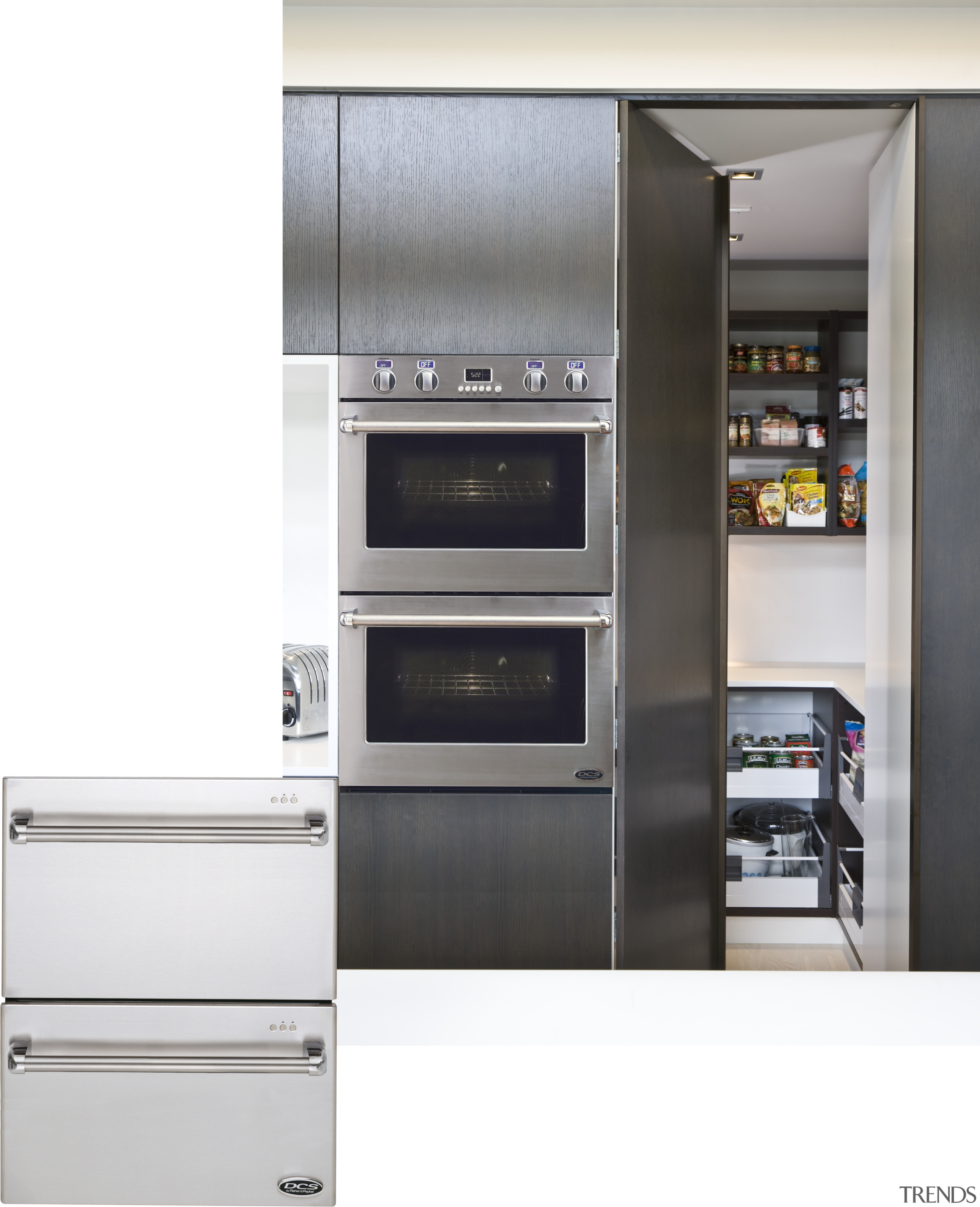 View of a kitchen which features Fisher &amp; home appliance, kitchen, kitchen appliance, kitchen stove, major appliance, oven, white