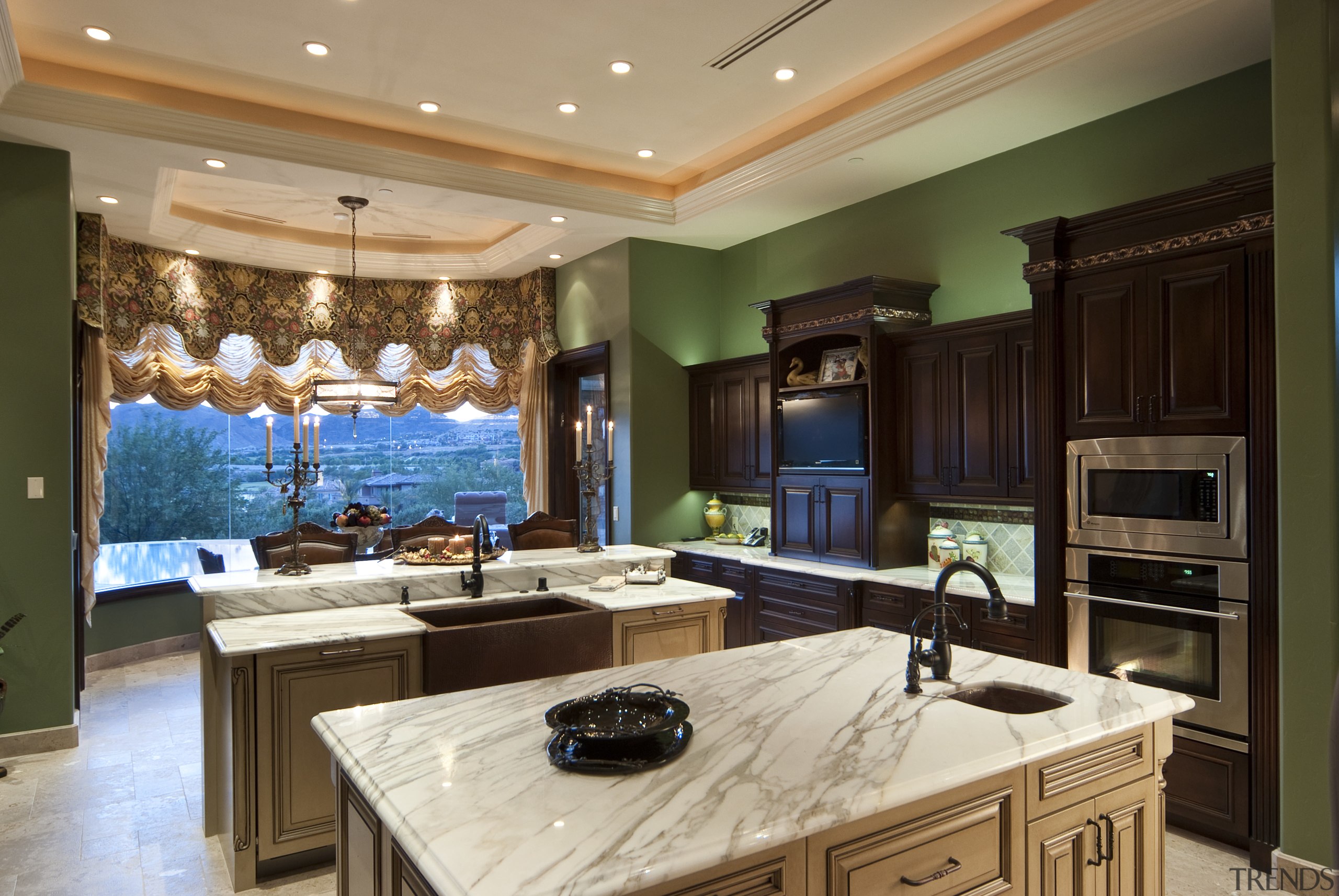 Kitchen Islands and wall cabinets - Kitchen Islands cabinetry, ceiling, countertop, interior design, kitchen, living room, room, brown