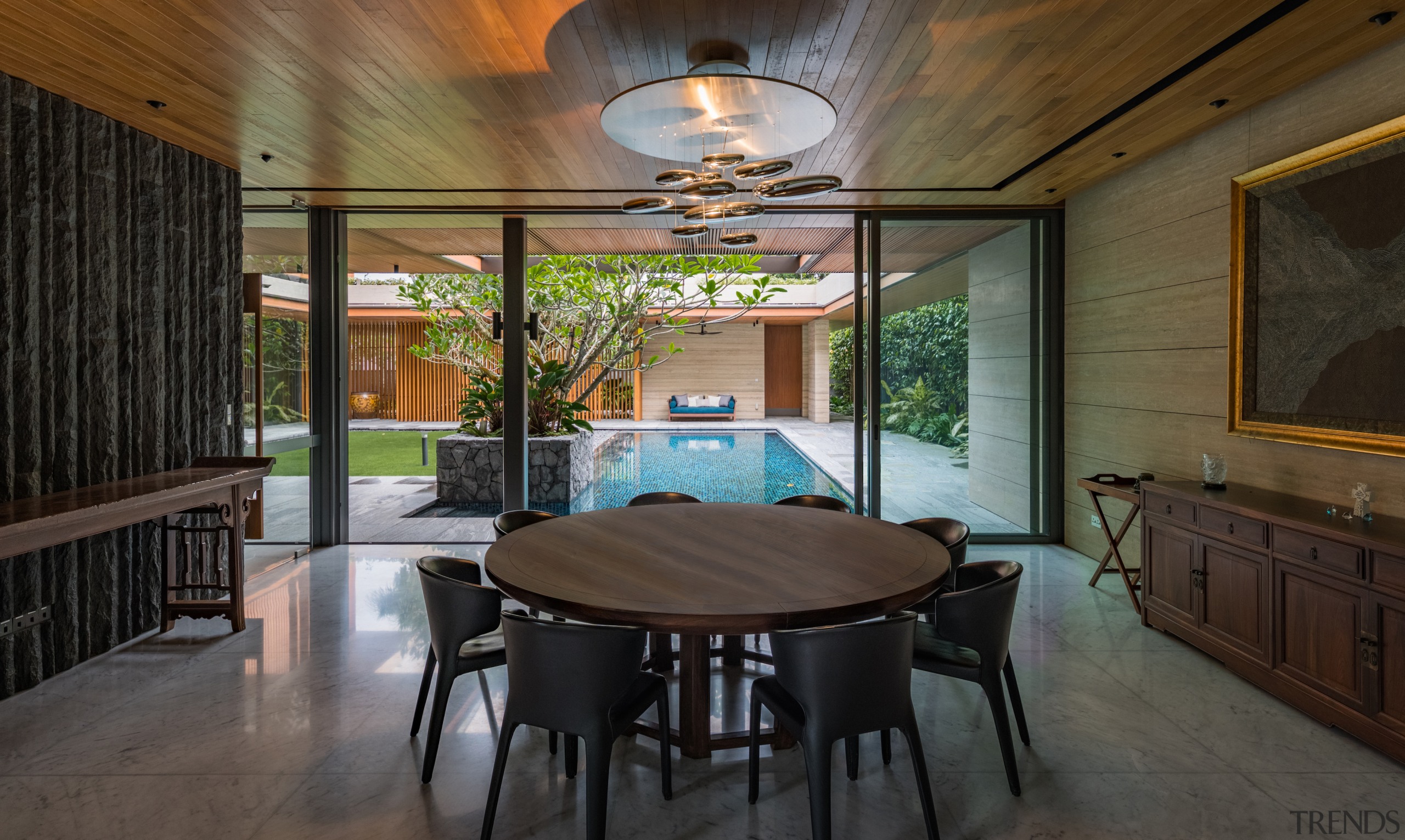 Dining area looking to the pool. - Where 