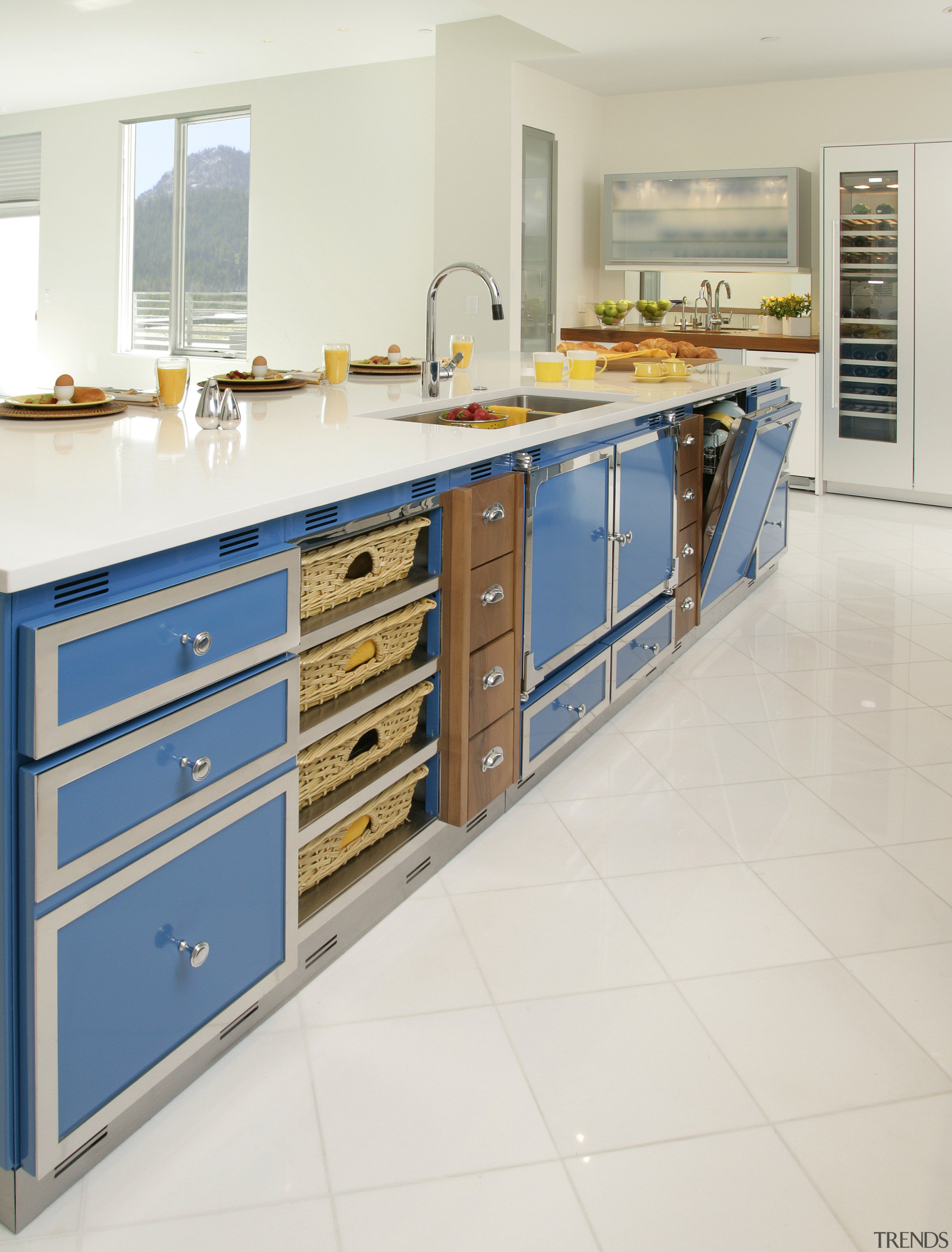 View of kitchen designed by Bon Marche Interiors cabinetry, countertop, floor, flooring, kitchen, product, white