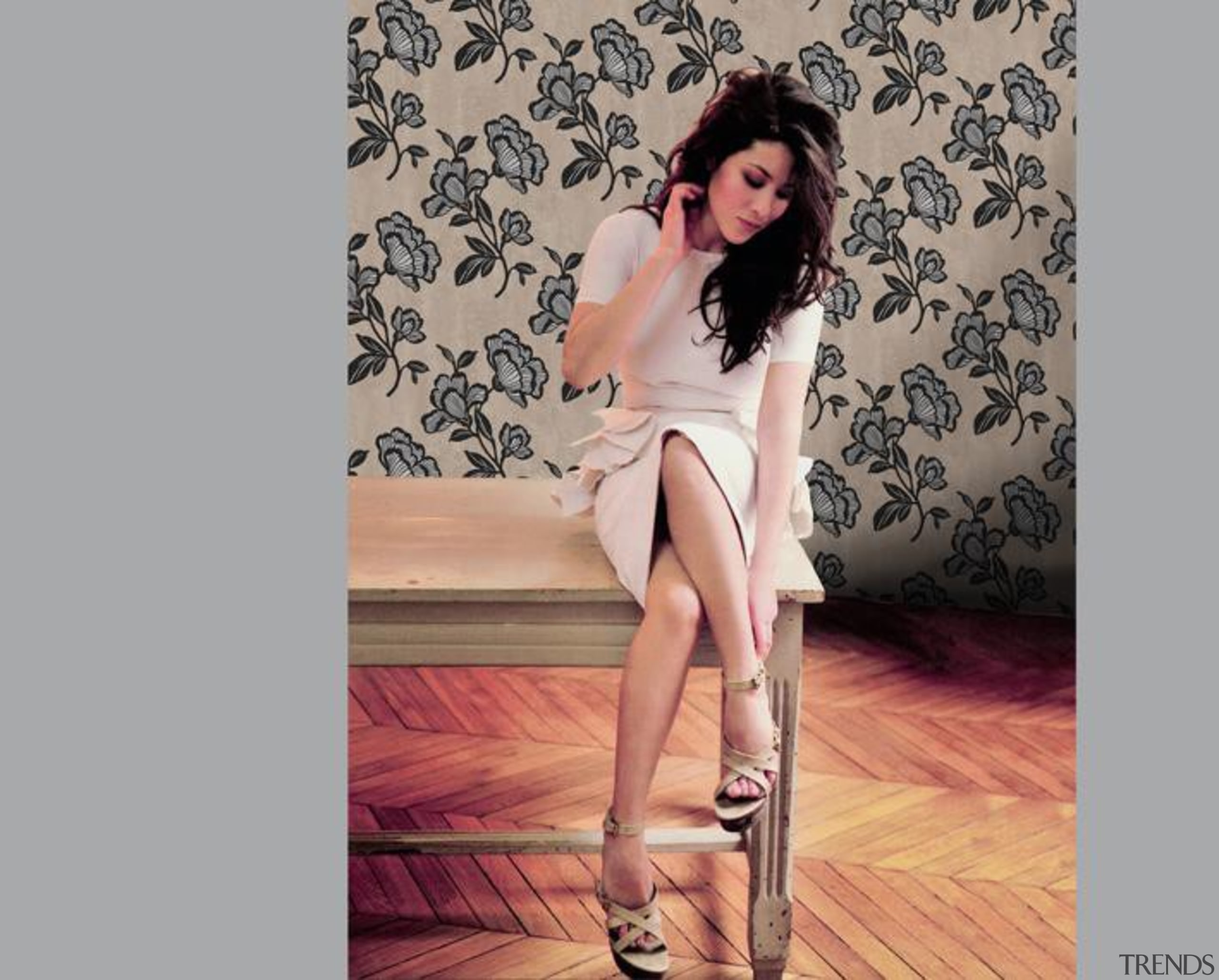 Flow Range - beauty | black hair | beauty, black hair, brown hair, fashion model, girl, human leg, joint, lady, leg, lingerie, long hair, model, photo shoot, shoe, shoulder, thigh, gray