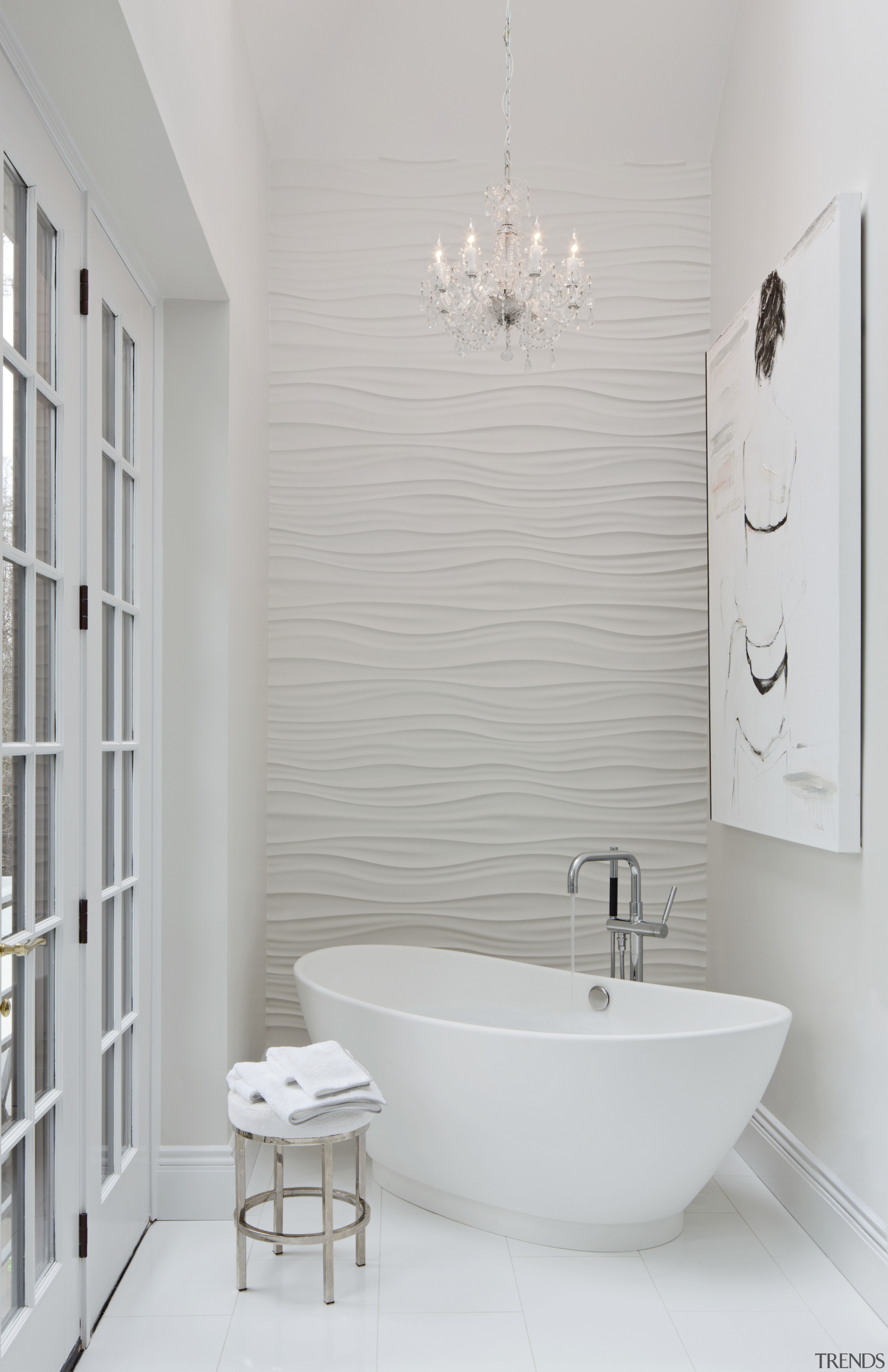 This all-white bathroom replaces a dated master bathroom bathroom, bathroom accessory, bathroom cabinet, bathroom sink, bidet, ceramic, floor, home, interior design, plumbing fixture, product design, room, sink, tap, tile, wall, gray