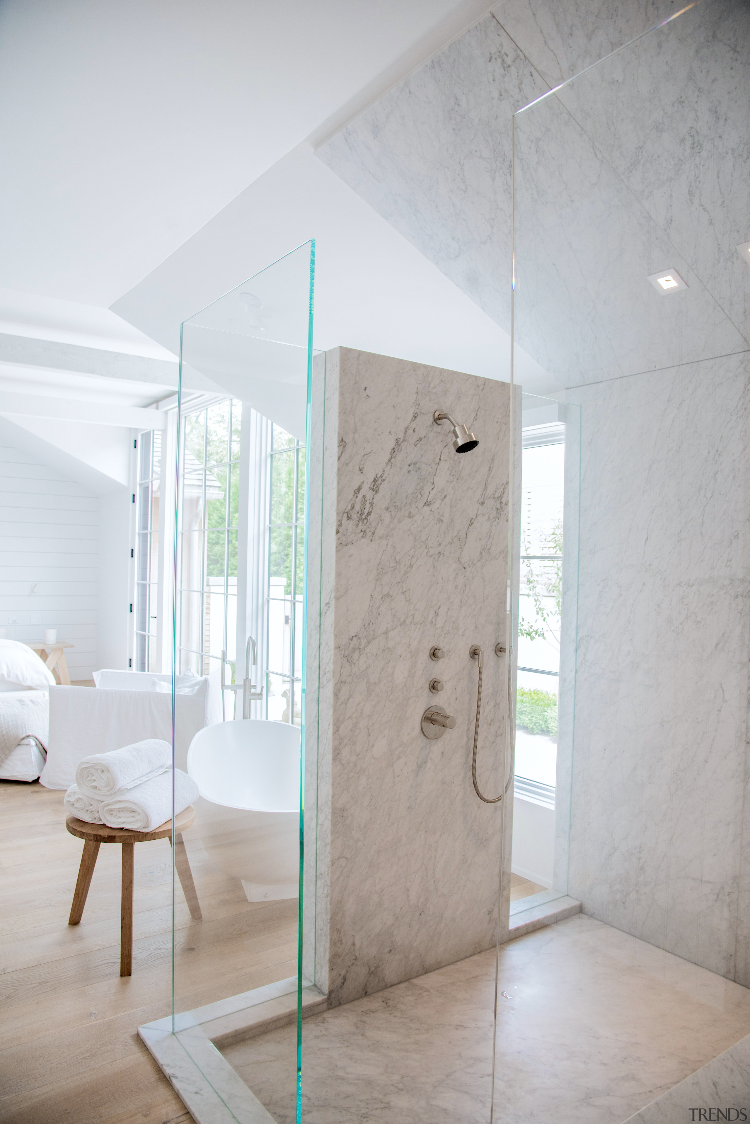 A wall of Carrara marble means someone using 