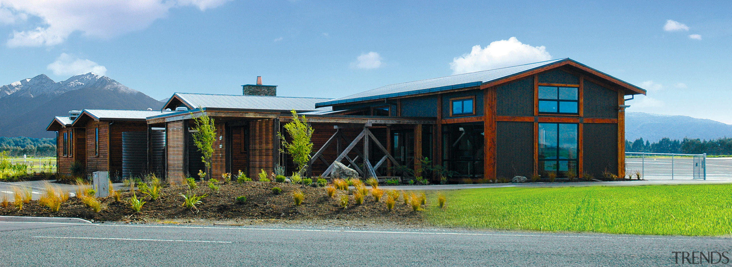 Architectural Designer Steve Humpherson of Sorted Architecture, Wanaka, architecture, cottage, elevation, estate, farmhouse, home, house, real estate, sky, teal