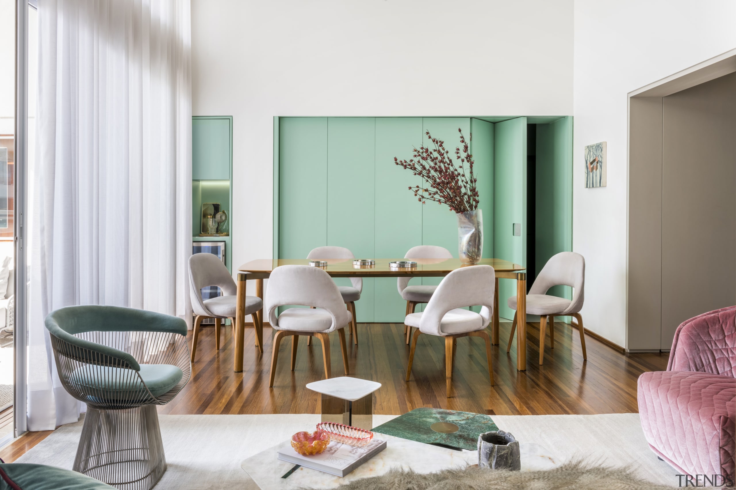 Colour, natural light and high ceilings give the 