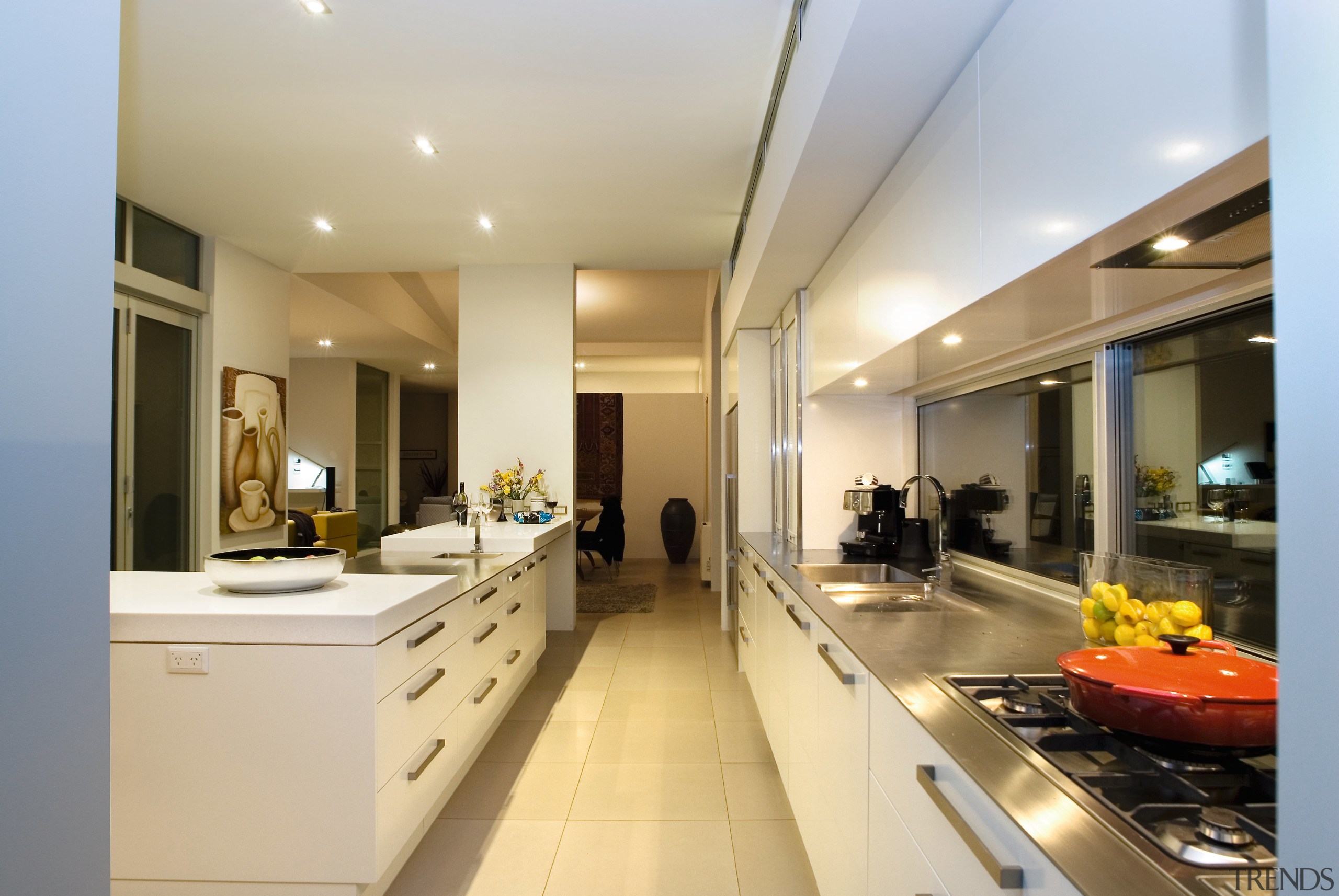 This kitchen, designed by Jude Porter, features 5mm ceiling, countertop, interior design, kitchen, real estate, gray