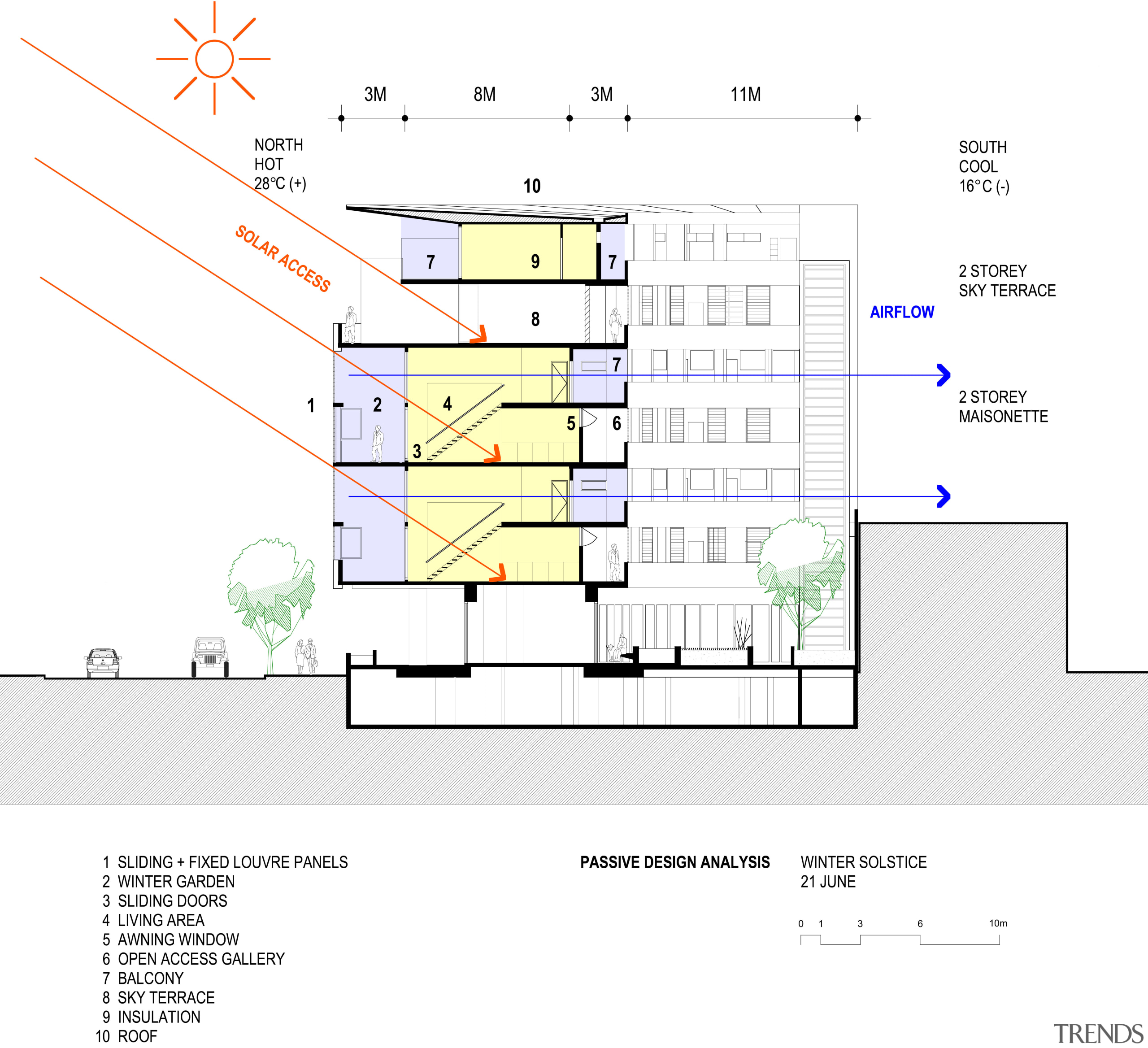 Image of plans for Coda Apartments. - Image area, diagram, floor plan, line, plan, product design, white