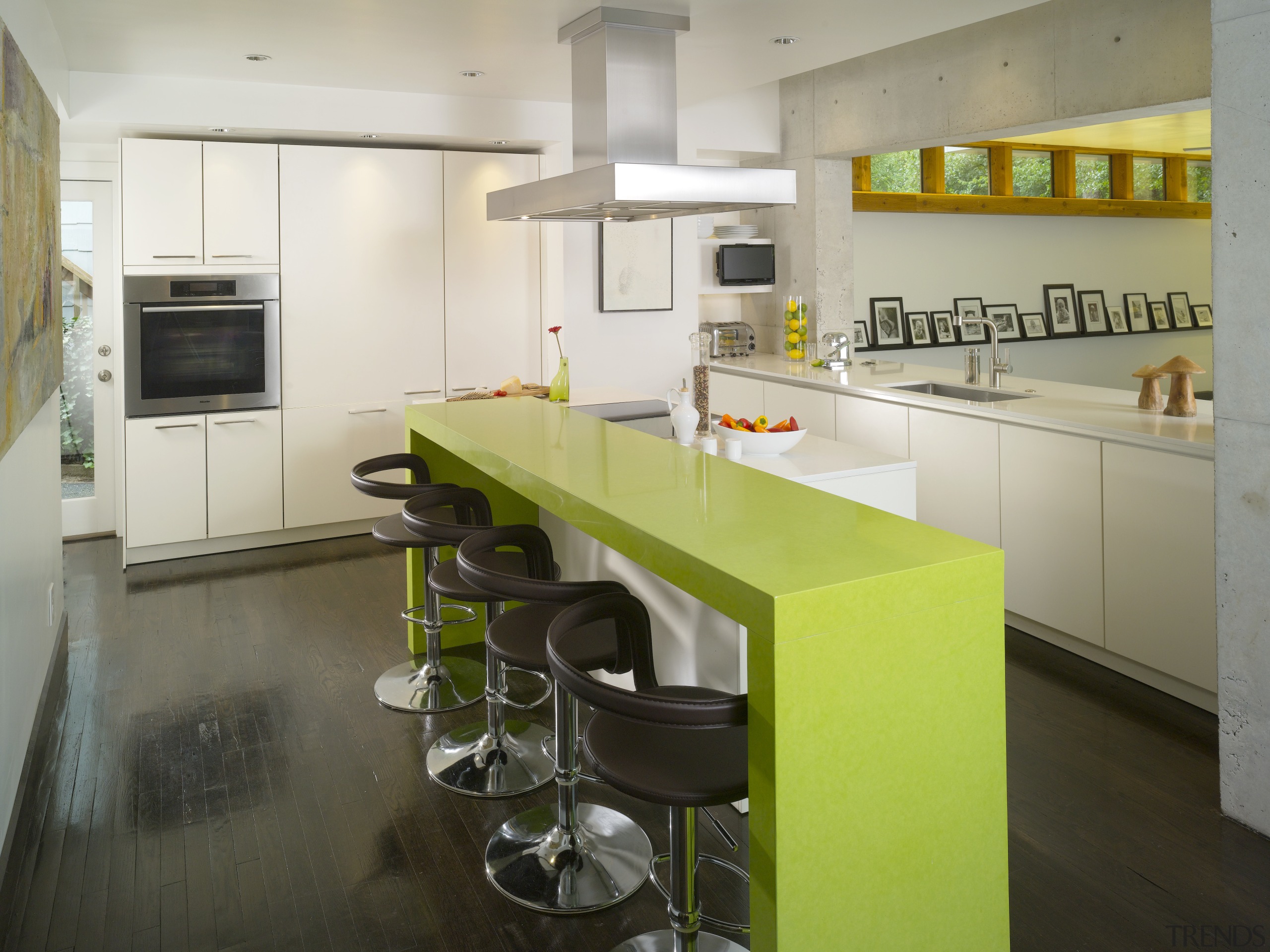 This house was transformed in a two-stage remodel countertop, cuisine classique, interior design, kitchen, property, real estate, room, gray