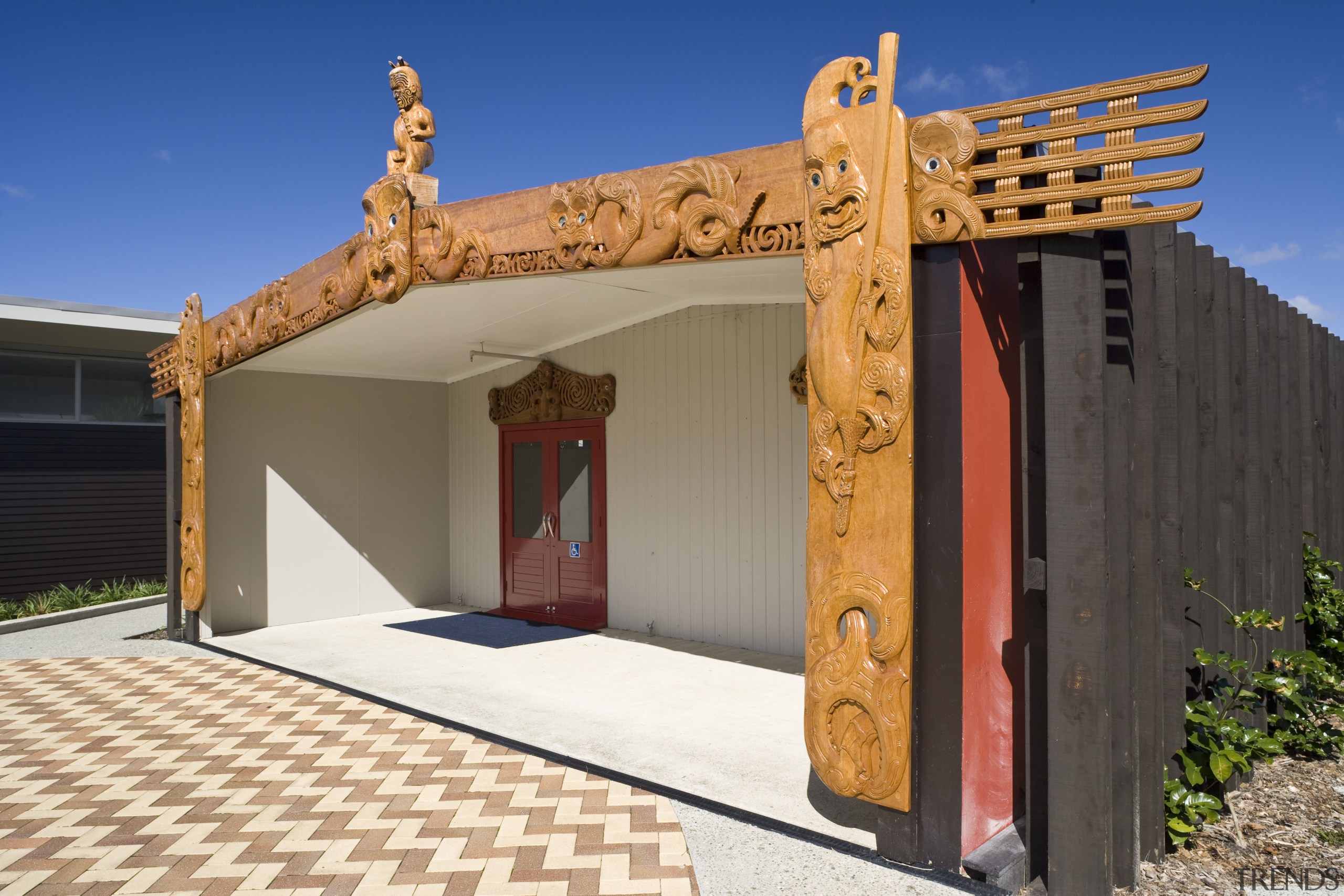 Images of Te Whanua O Tupuranga School, which architecture, facade, home, outdoor structure, property, real estate, roof, shed, wood