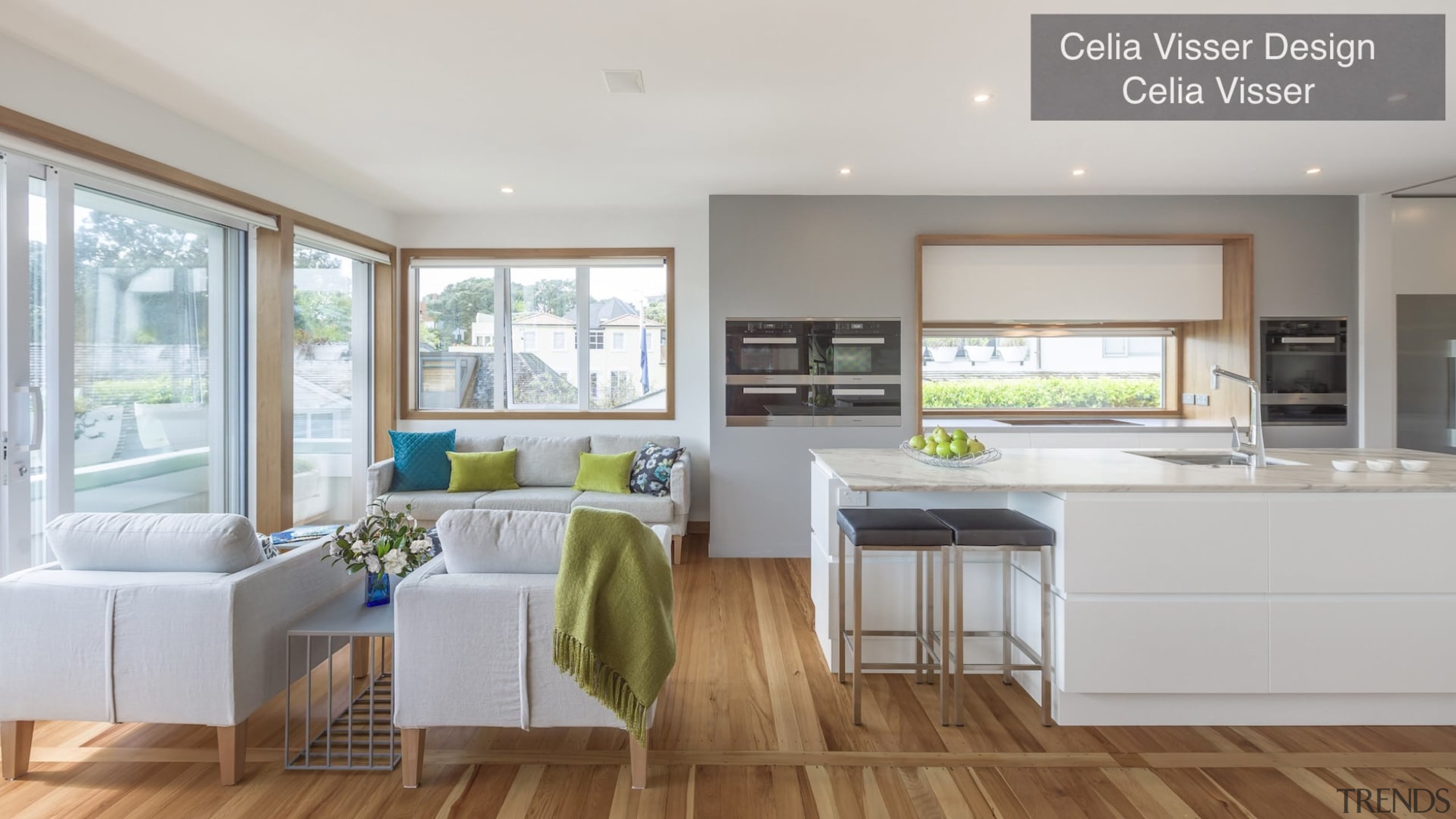 Highly Commended – Celia Visser Design – Tida countertop, floor, home, interior design, kitchen, living room, real estate, gray