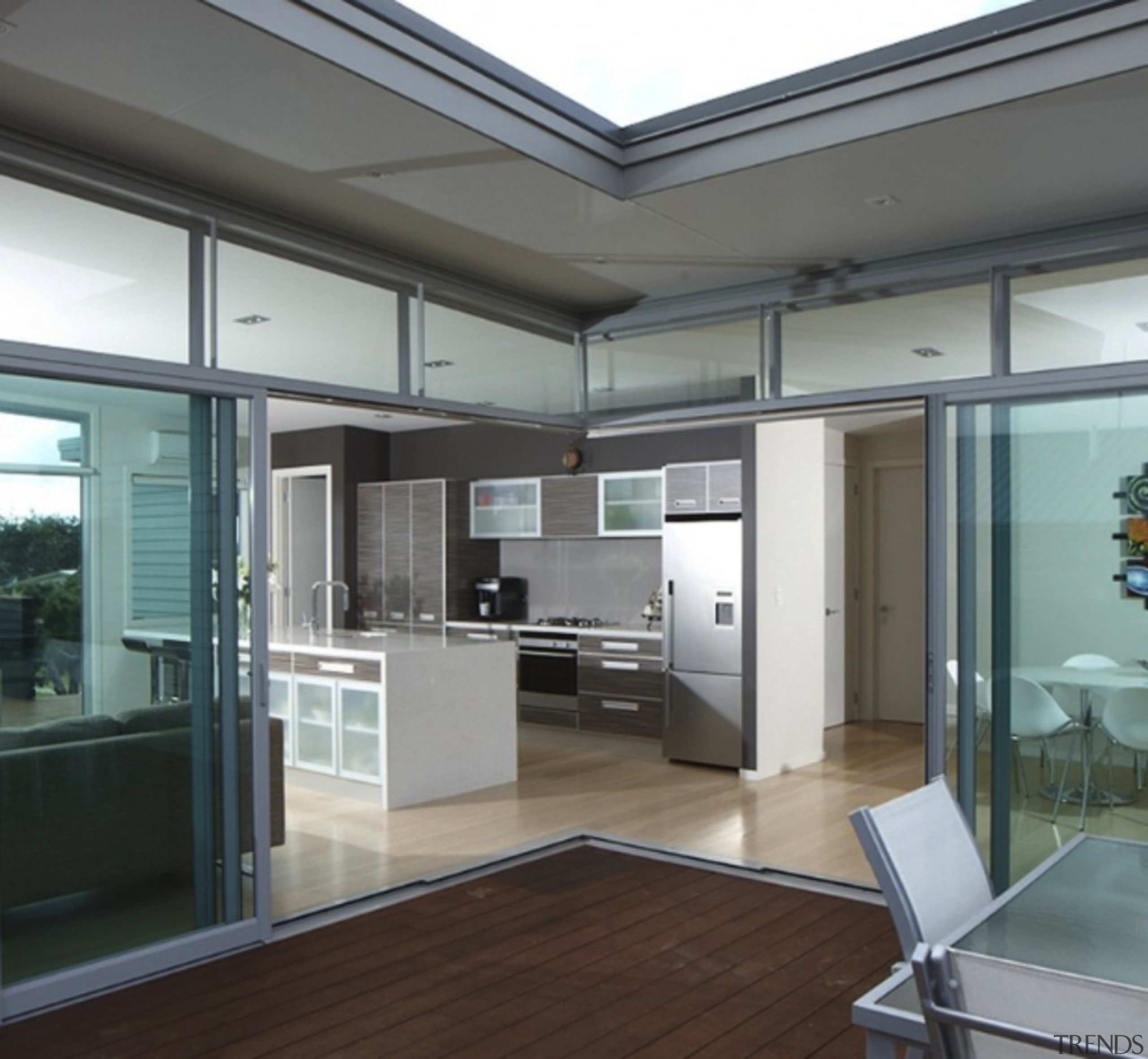 Corner Eurostacker door from Altus brings the outdoors 