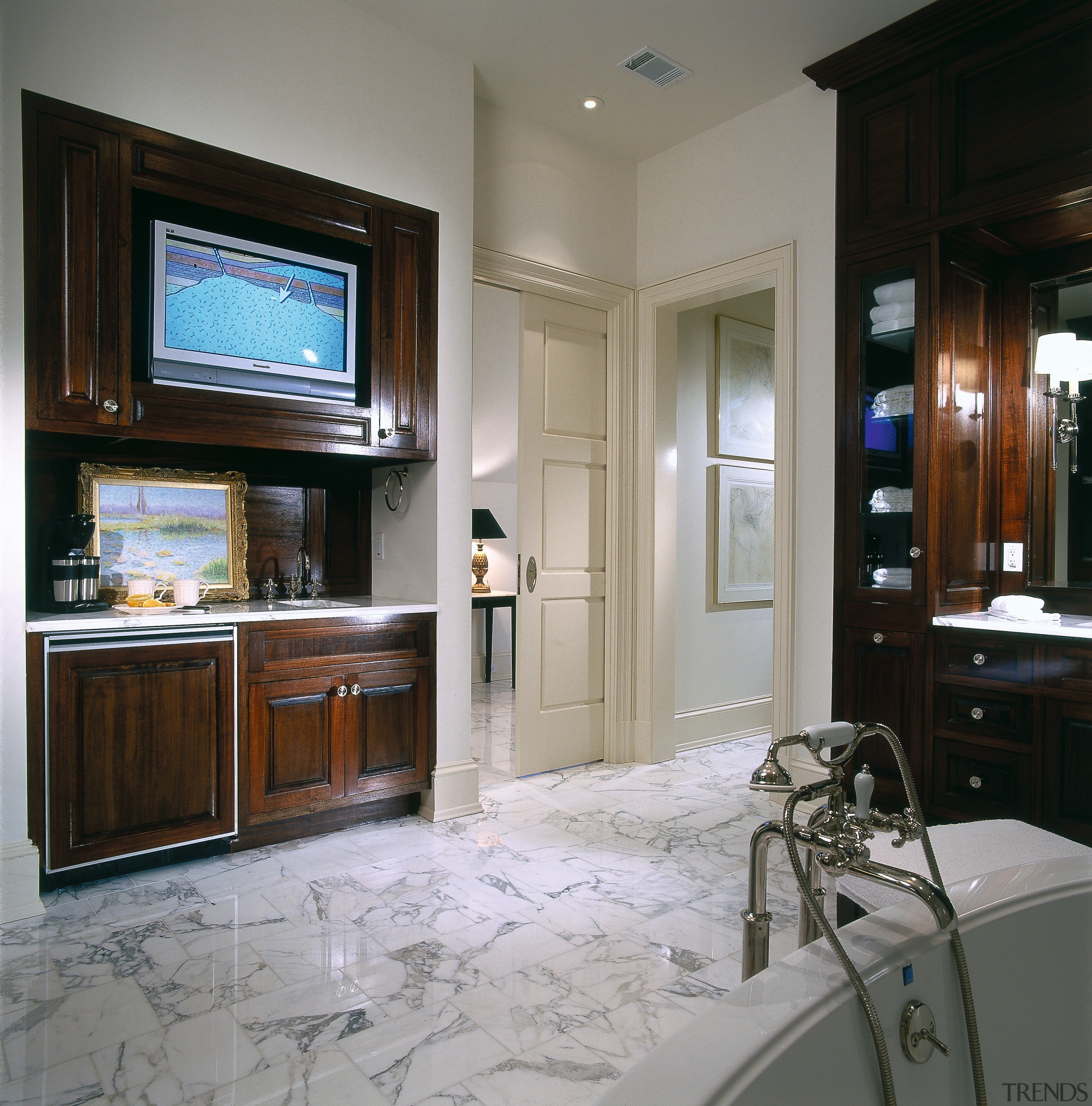 Close view of the bathroom - Close view cabinetry, countertop, interior design, kitchen, room, gray, black