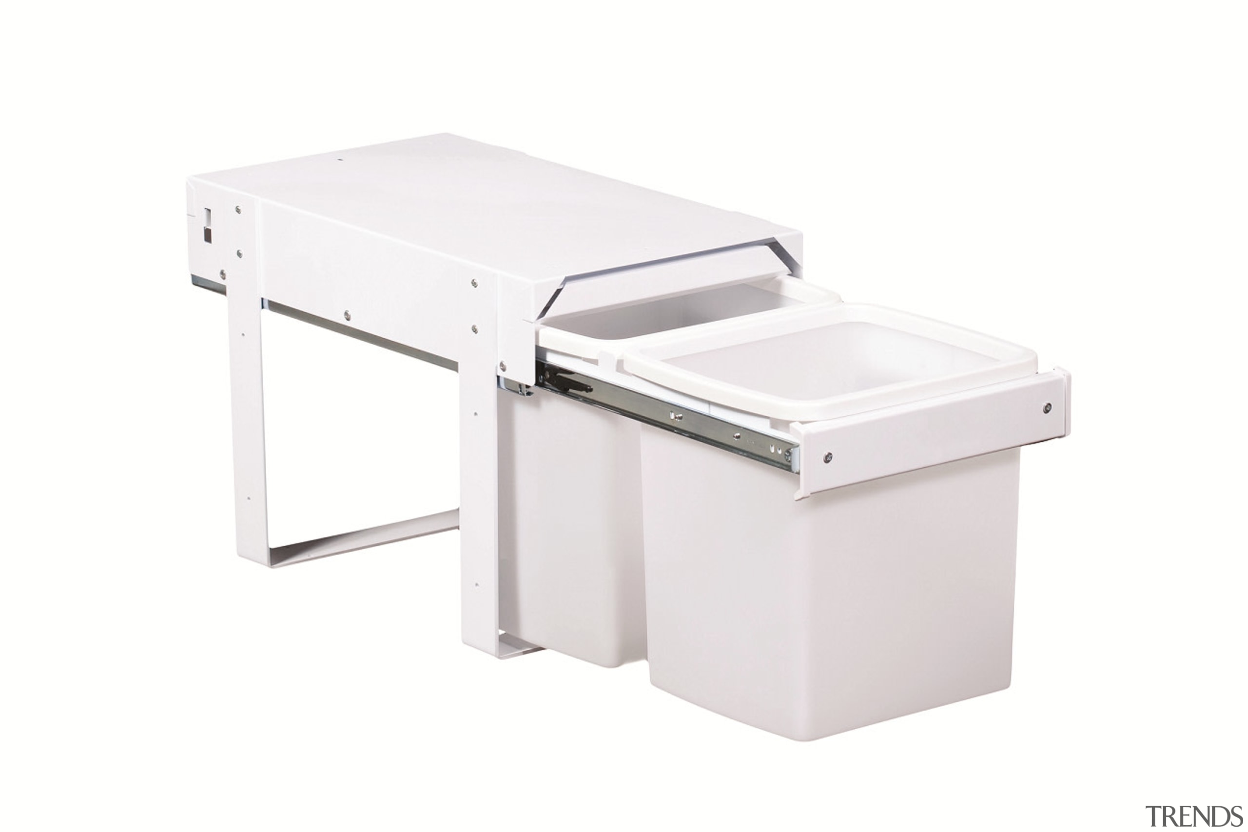 Model KK4F - 2 x 15 litre buckets.Floor furniture, product, product design, table, white
