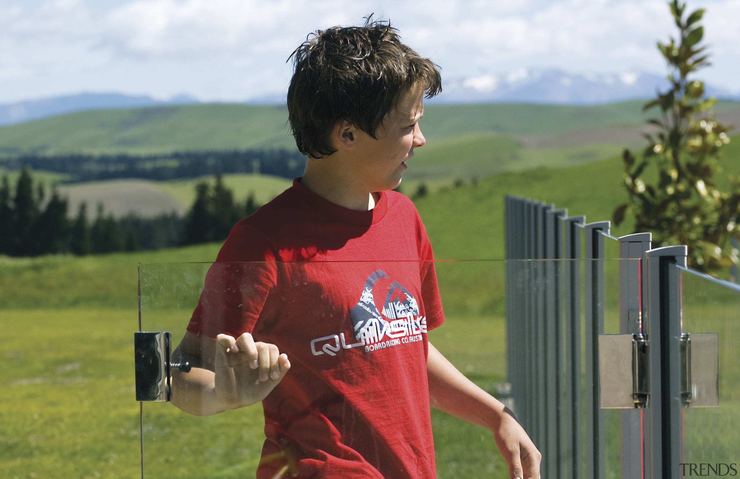 For this house, Warner Fencing &amp; Gates Ltd boy, child, fun, grass, leisure, male, nature, plant, play, player, recreation, red, tree, green