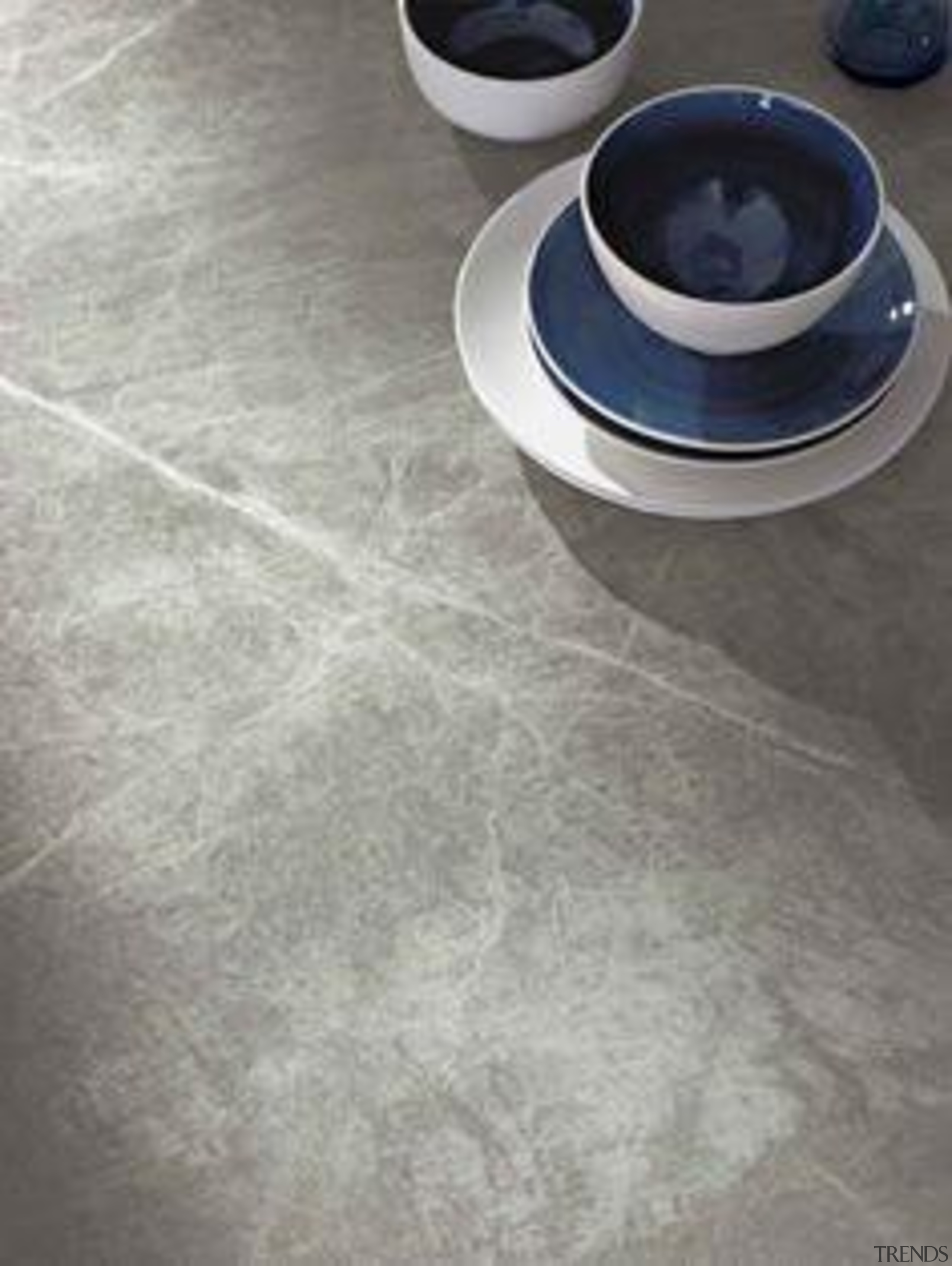 Styling Suki Ibbetson. Photography Earl Carter - Benchtop ceramic, floor, flooring, tile, gray