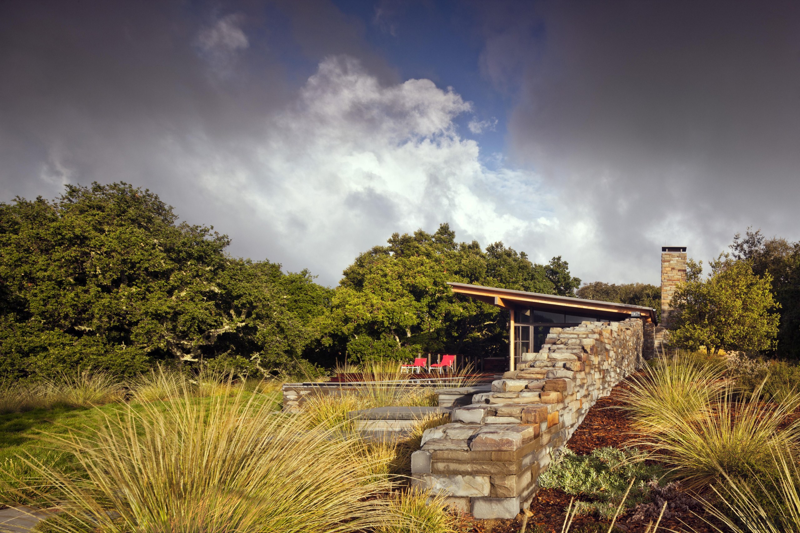 The Halls Ridge Knoll Guest House is the cloud, grass, landscape, meteorological phenomenon, nature, plant, rural area, sky, tree, vegetation, brown, gray